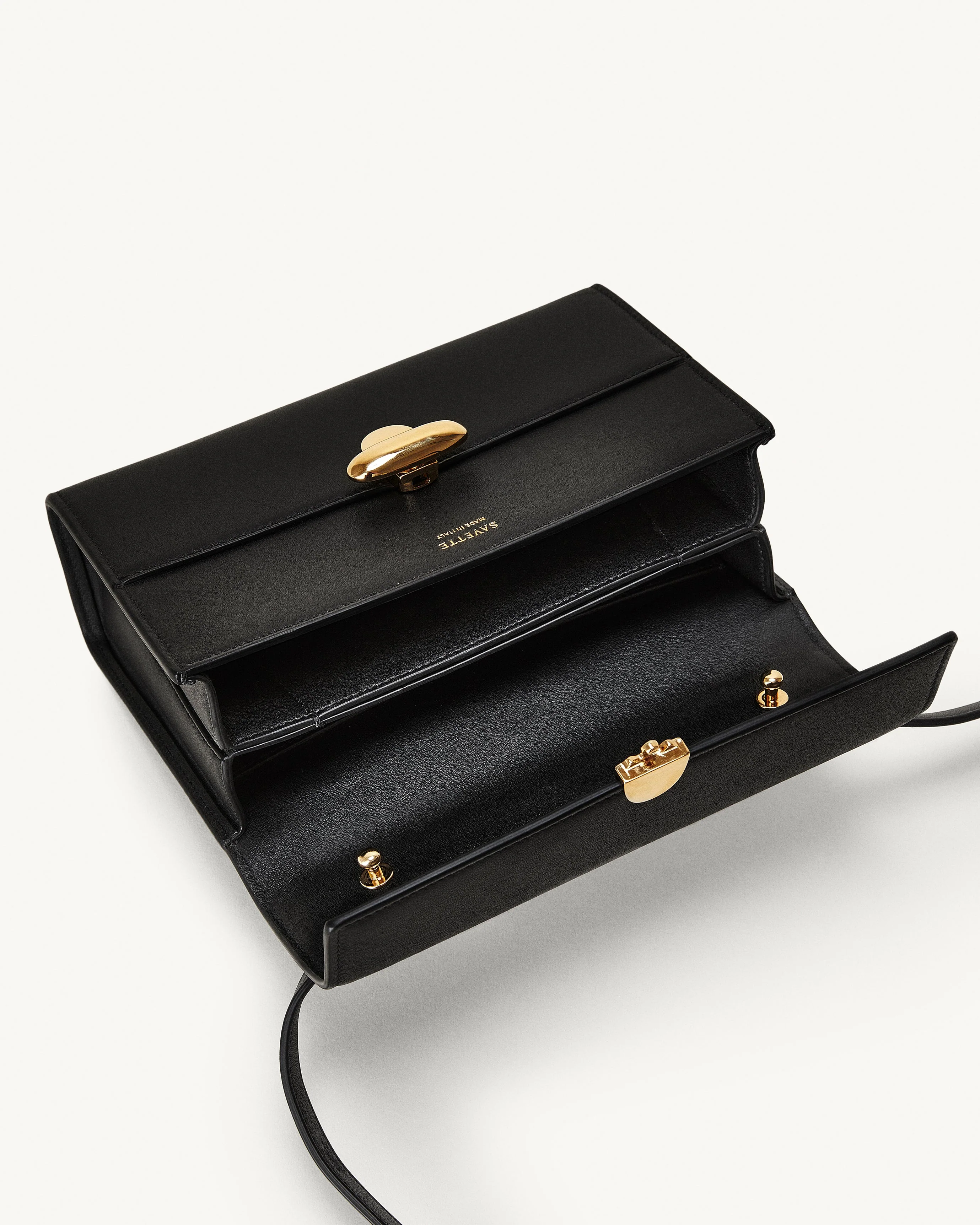 SAVETTE - Symmetry 19 in Black Leather - Image 3