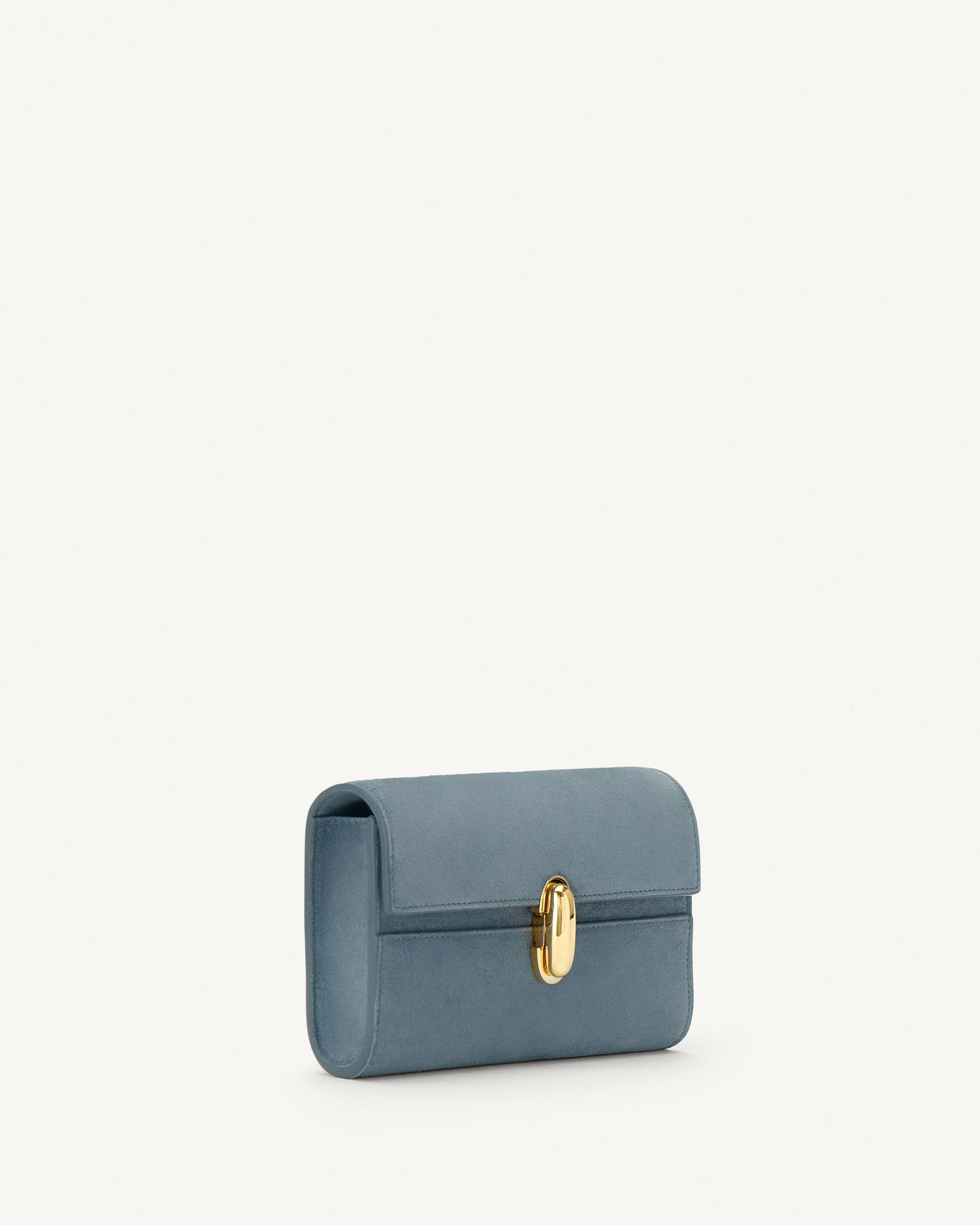 SAVETTE - Symmetry Mini Bag in Denim Suede - Image 2