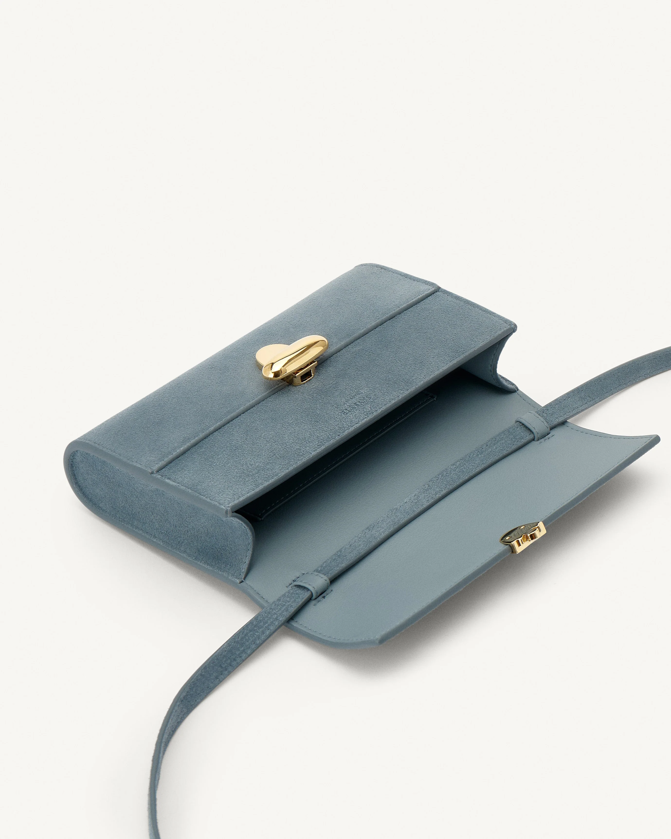 SAVETTE - Symmetry Mini Bag in Denim Suede - Image 3