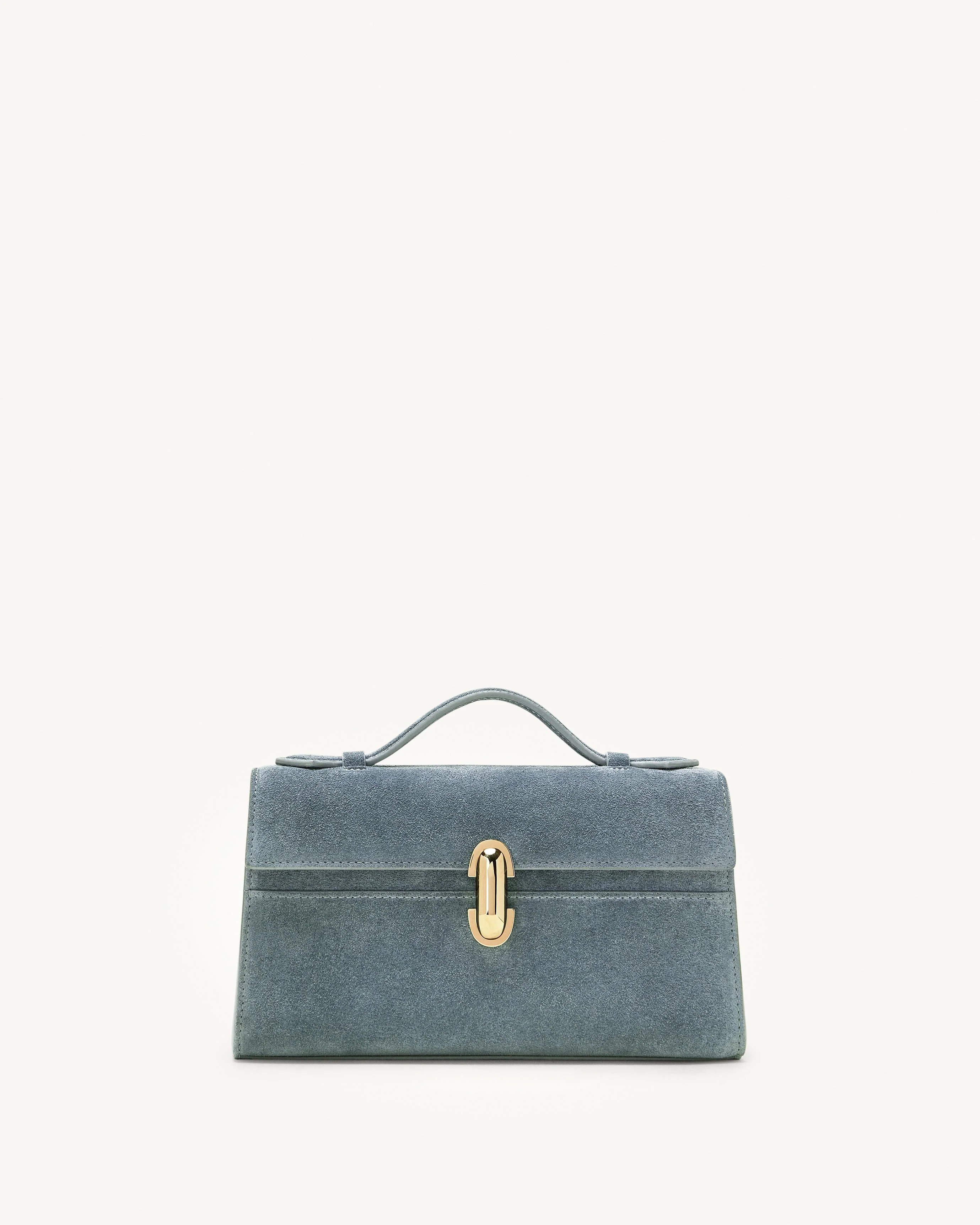 SAVETTE - Symmetry Pochette in Denim Suede