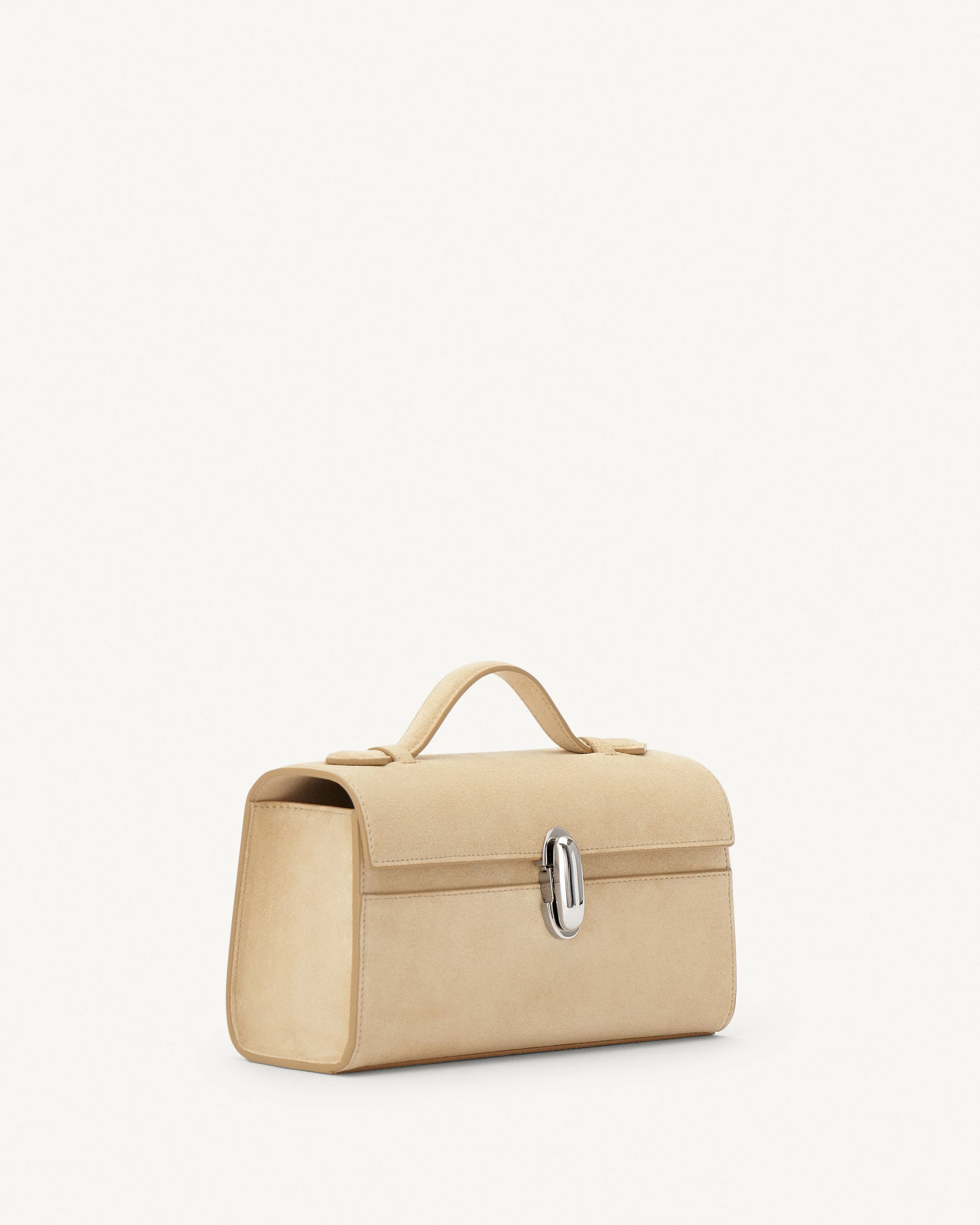 SAVETTE - Symmetry Pochette in Flax Suede - Image 2