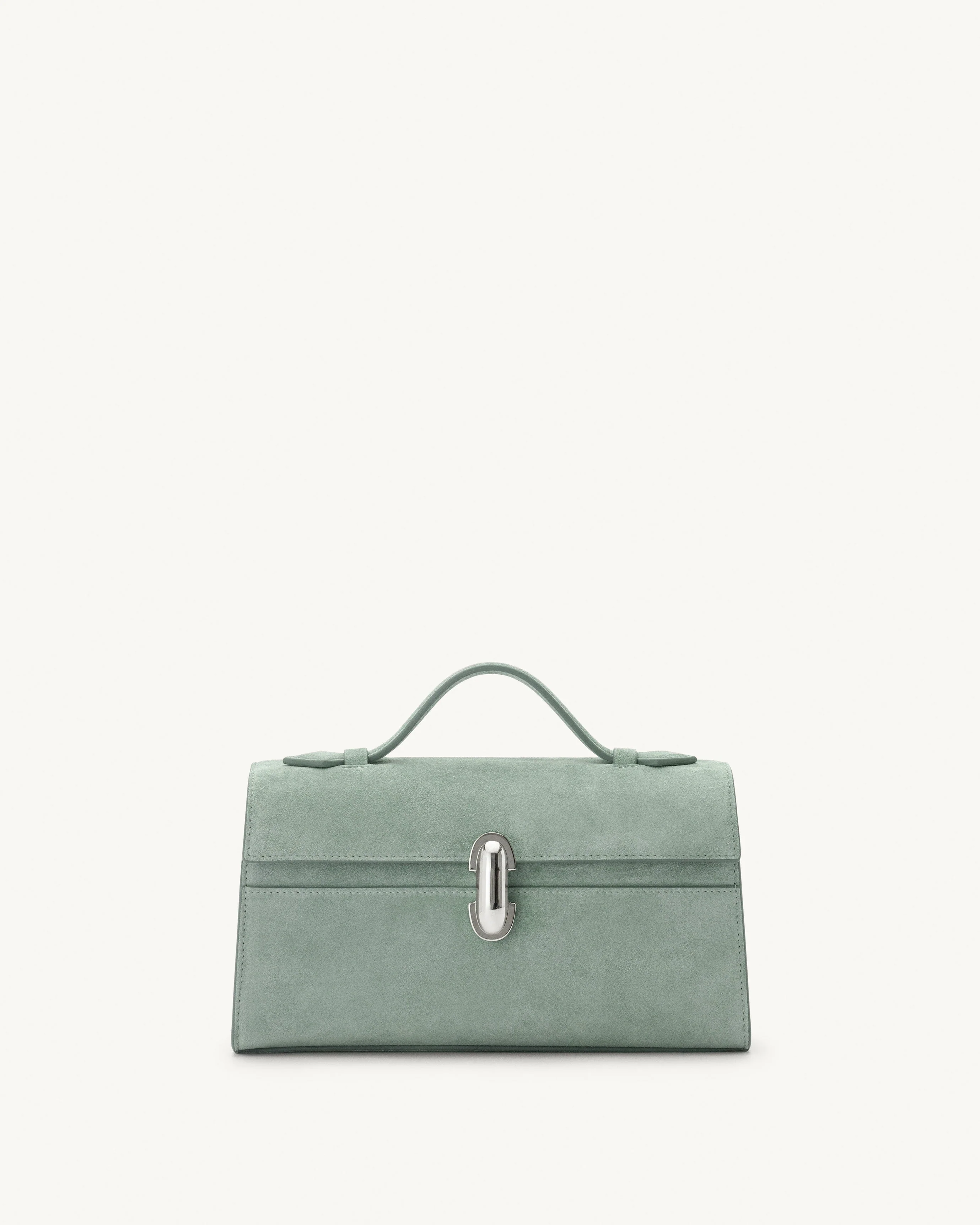 SAVETTE - Symmetry Pochette in Mist Suede