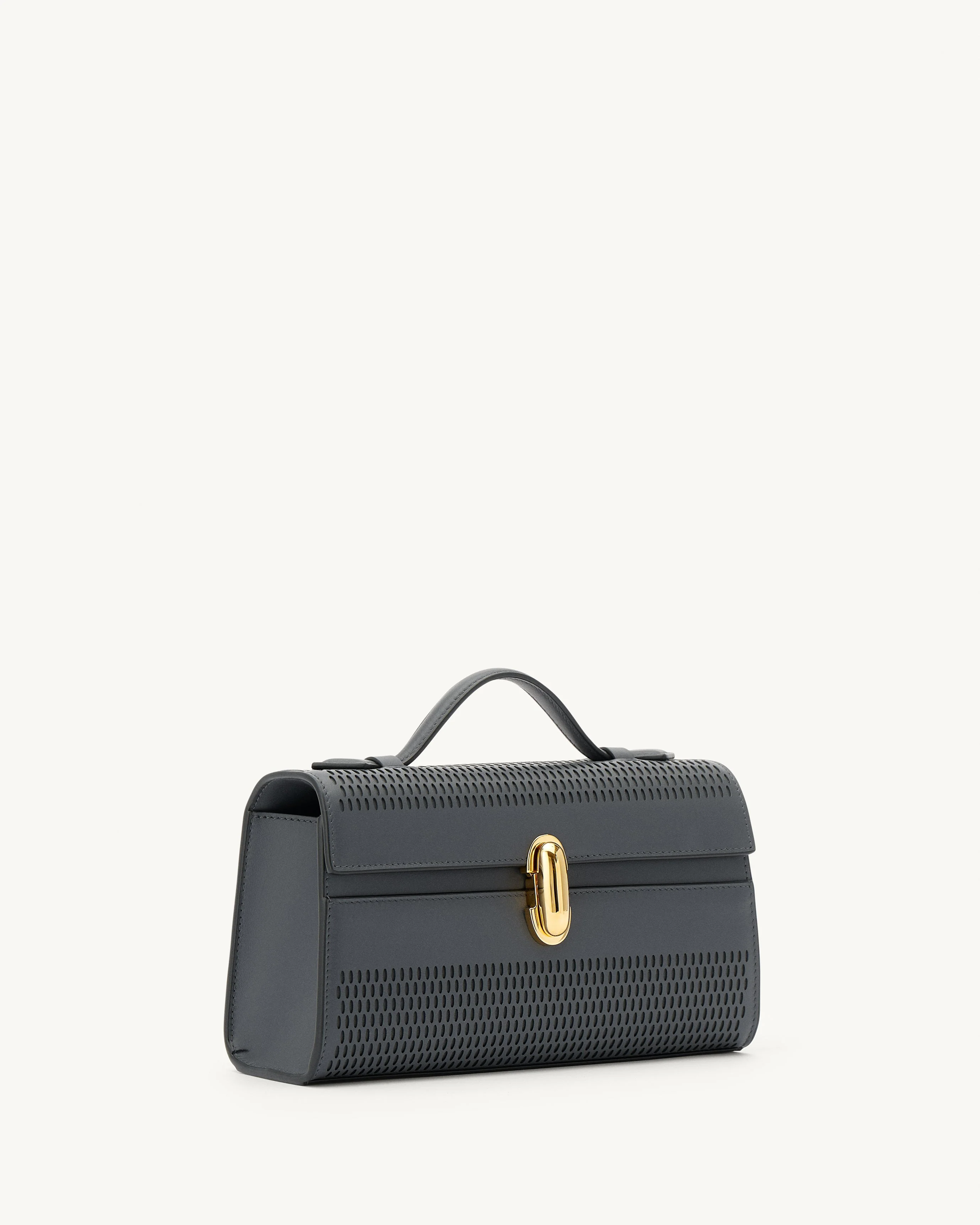 SAVETTE - Symmetry Pochette in Storm Lasercut Leather - Image 2