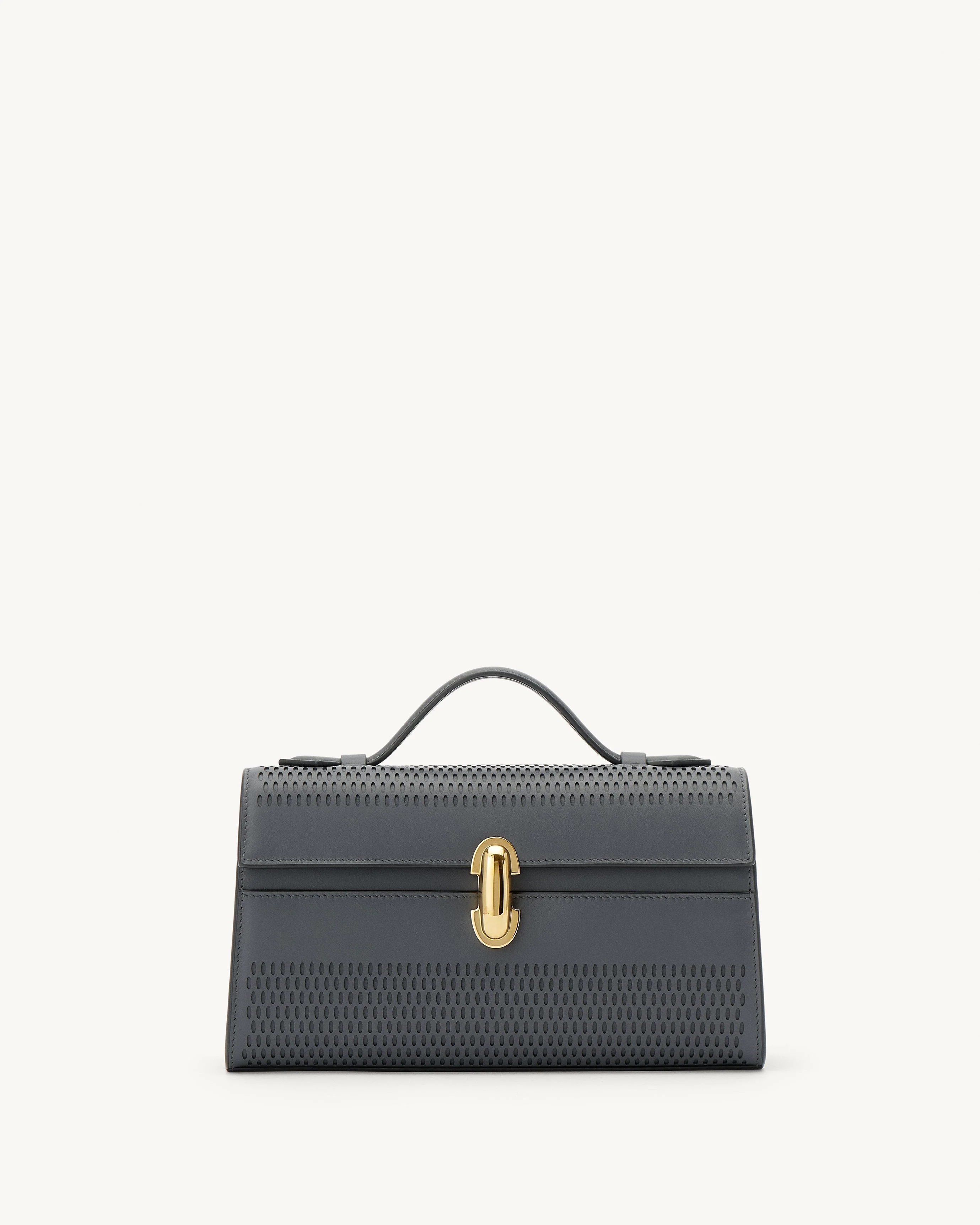 SAVETTE - Symmetry Pochette in Storm Lasercut Leather