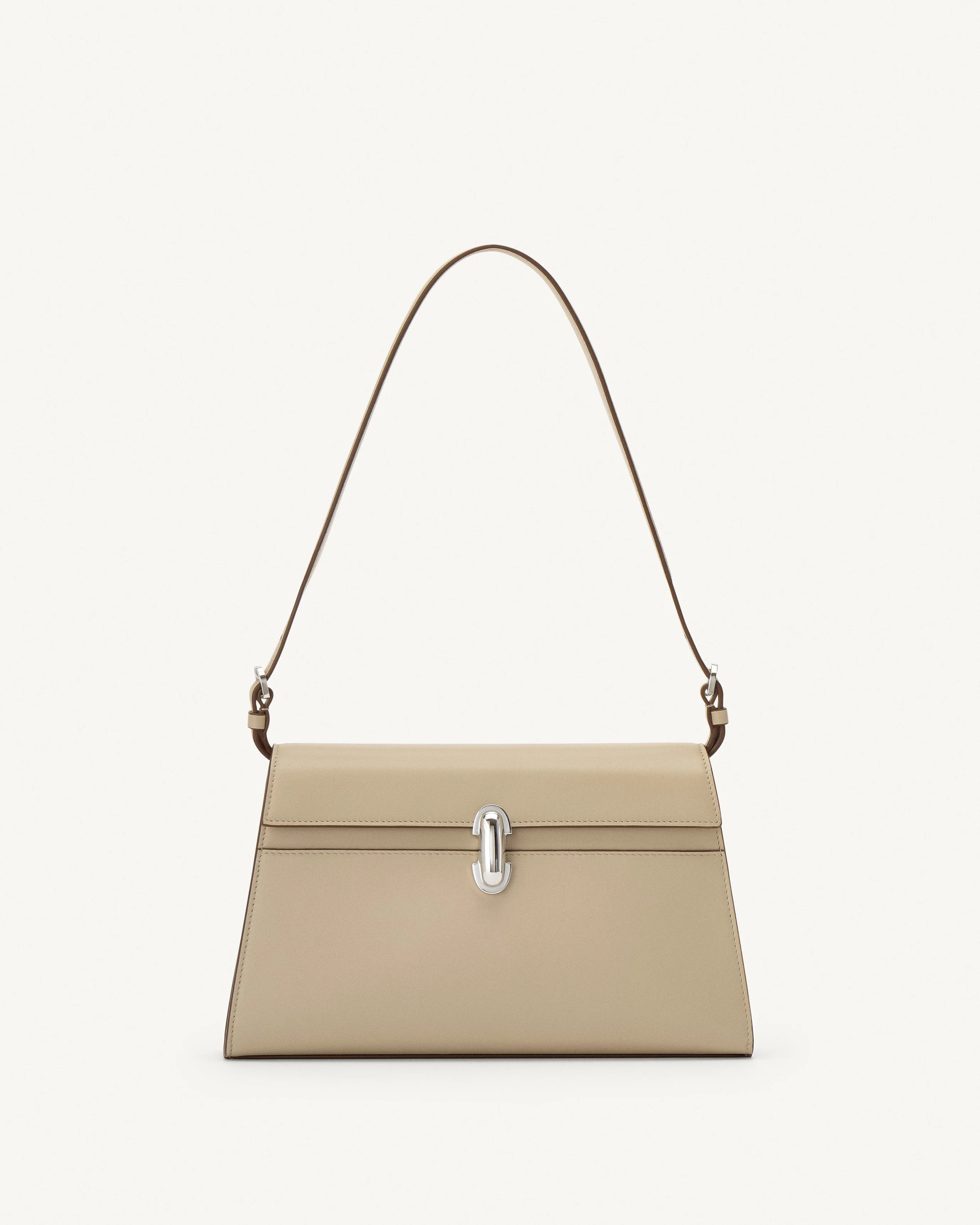 SAVETTE - Symmetry Shoulder Bag in Bone Leather