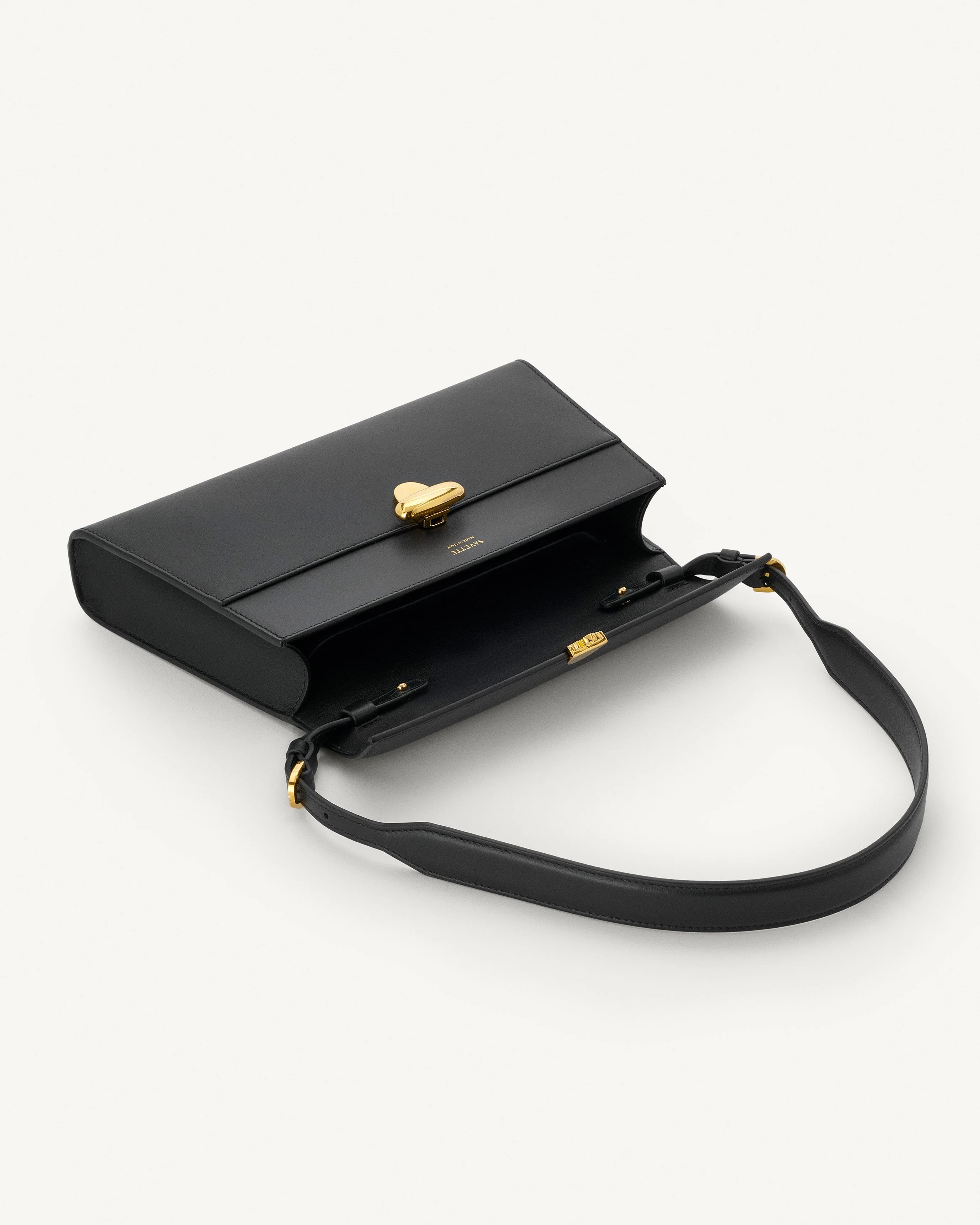 SAVETTE - Symmetry Shoulder in Black Leather - Image 3