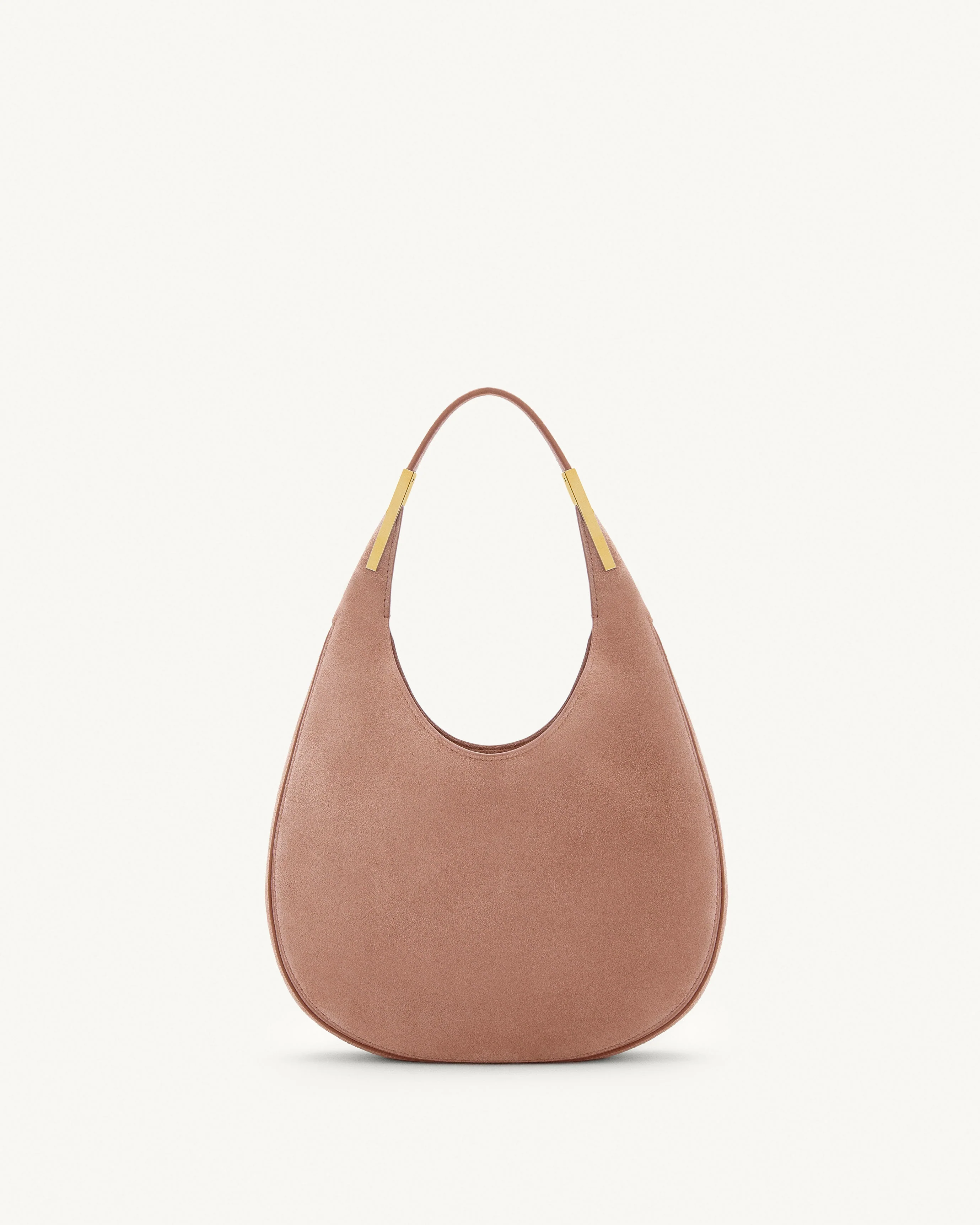 SAVETTE - The Small Florence Hobo in Blush Suede