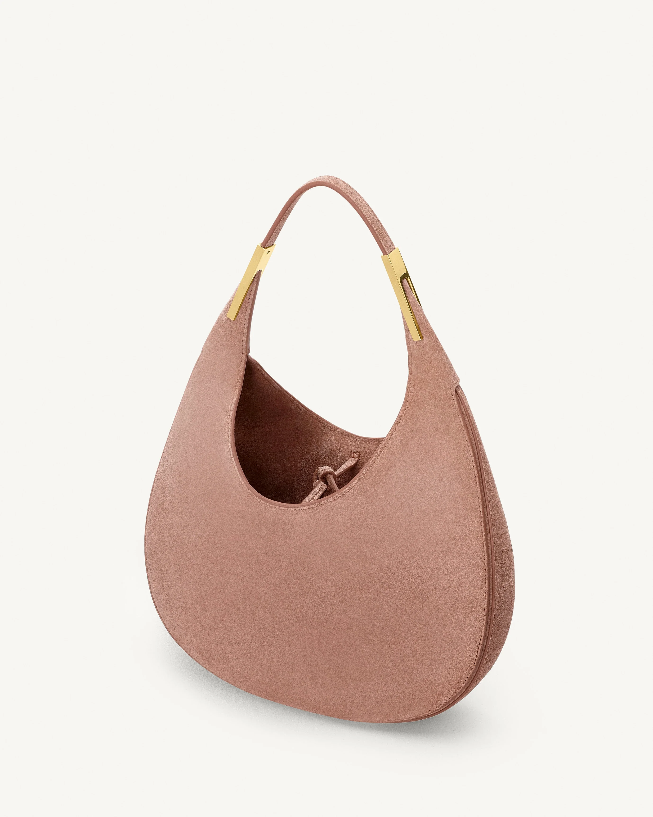 SAVETTE - The Small Florence Hobo in Blush Suede - Image 3