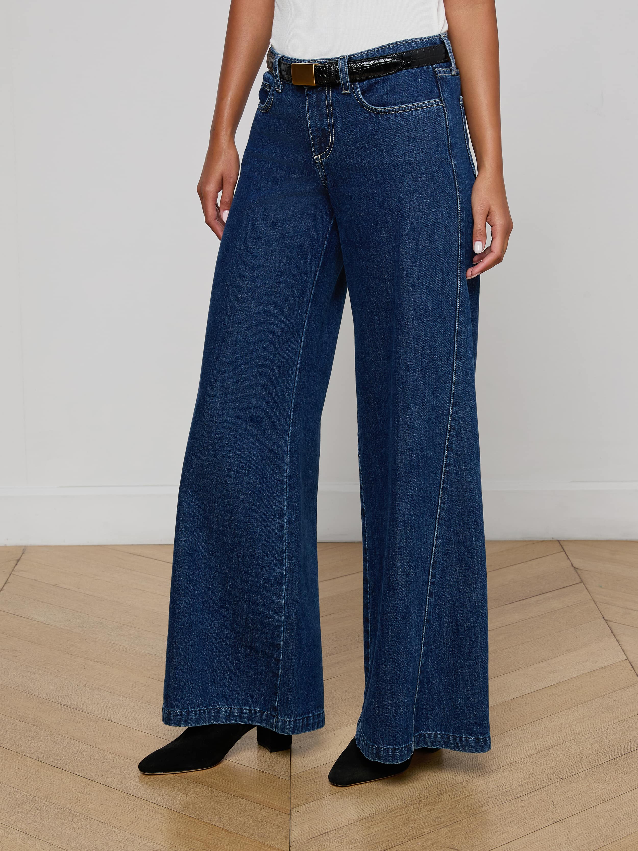 L'AGENCE - Savina Low - Rise Wide - Leg Jean - Image 3