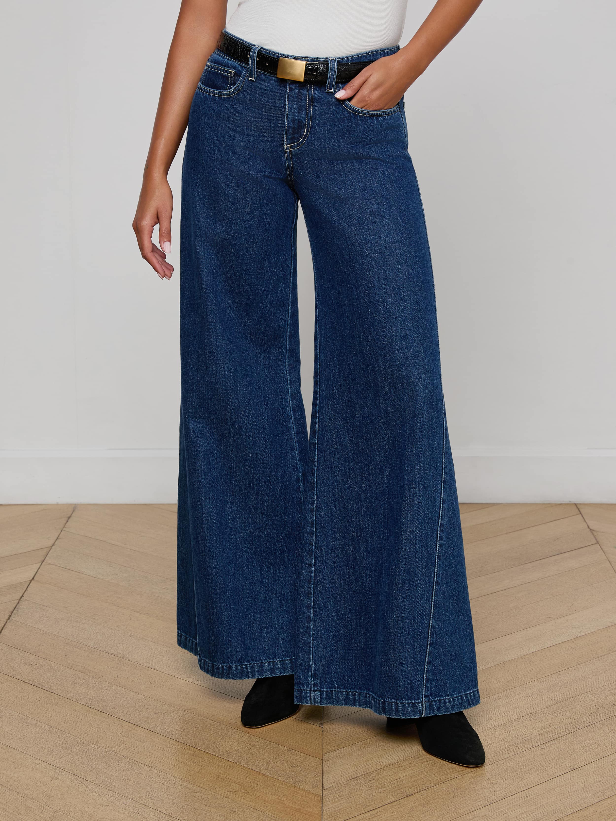 L'AGENCE - Savina Low - Rise Wide - Leg Jean - Image 8