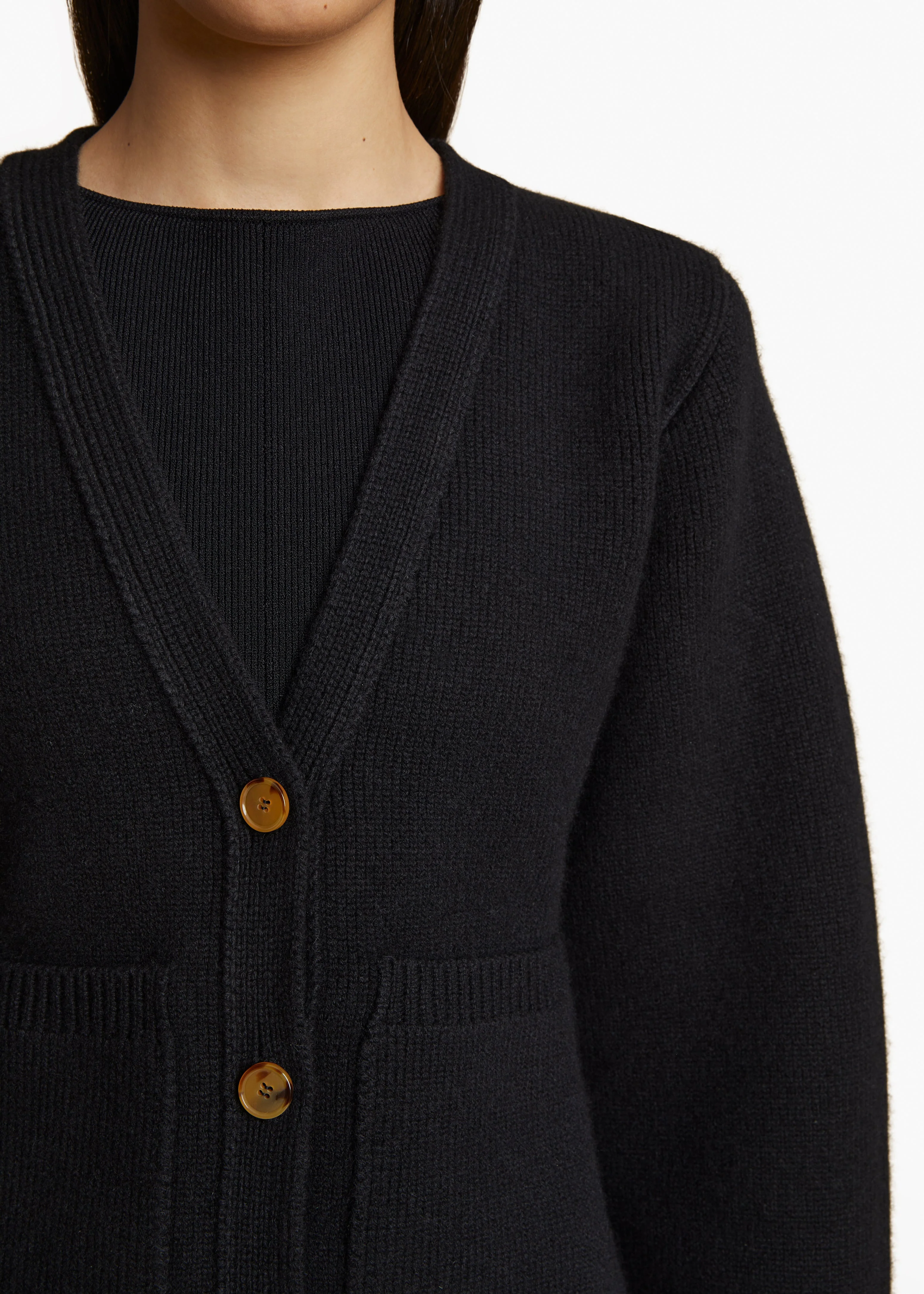 Khaite - Scarlet Cardigan in Black - Image 13
