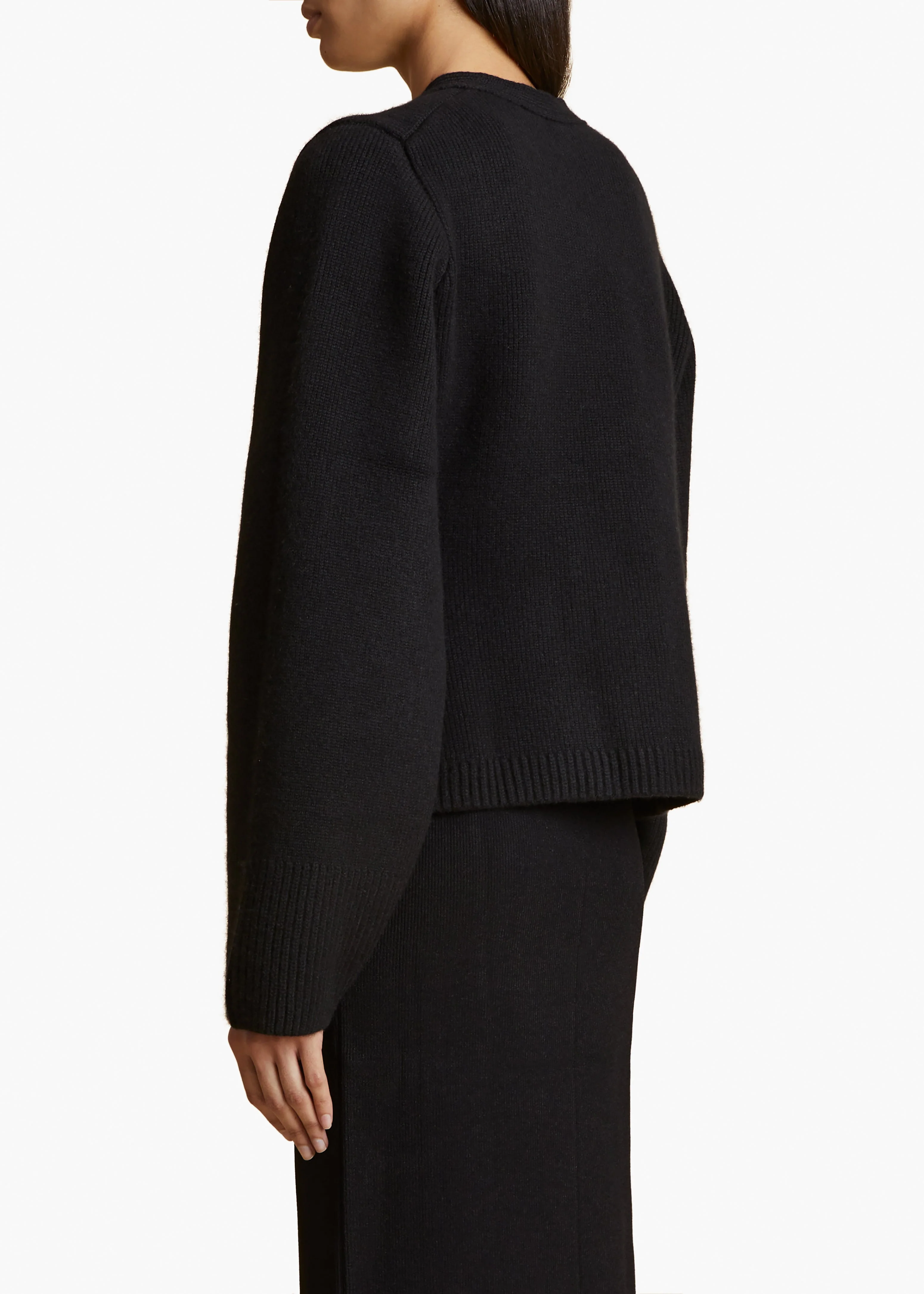Khaite - Scarlet Cardigan in Black - Image 4
