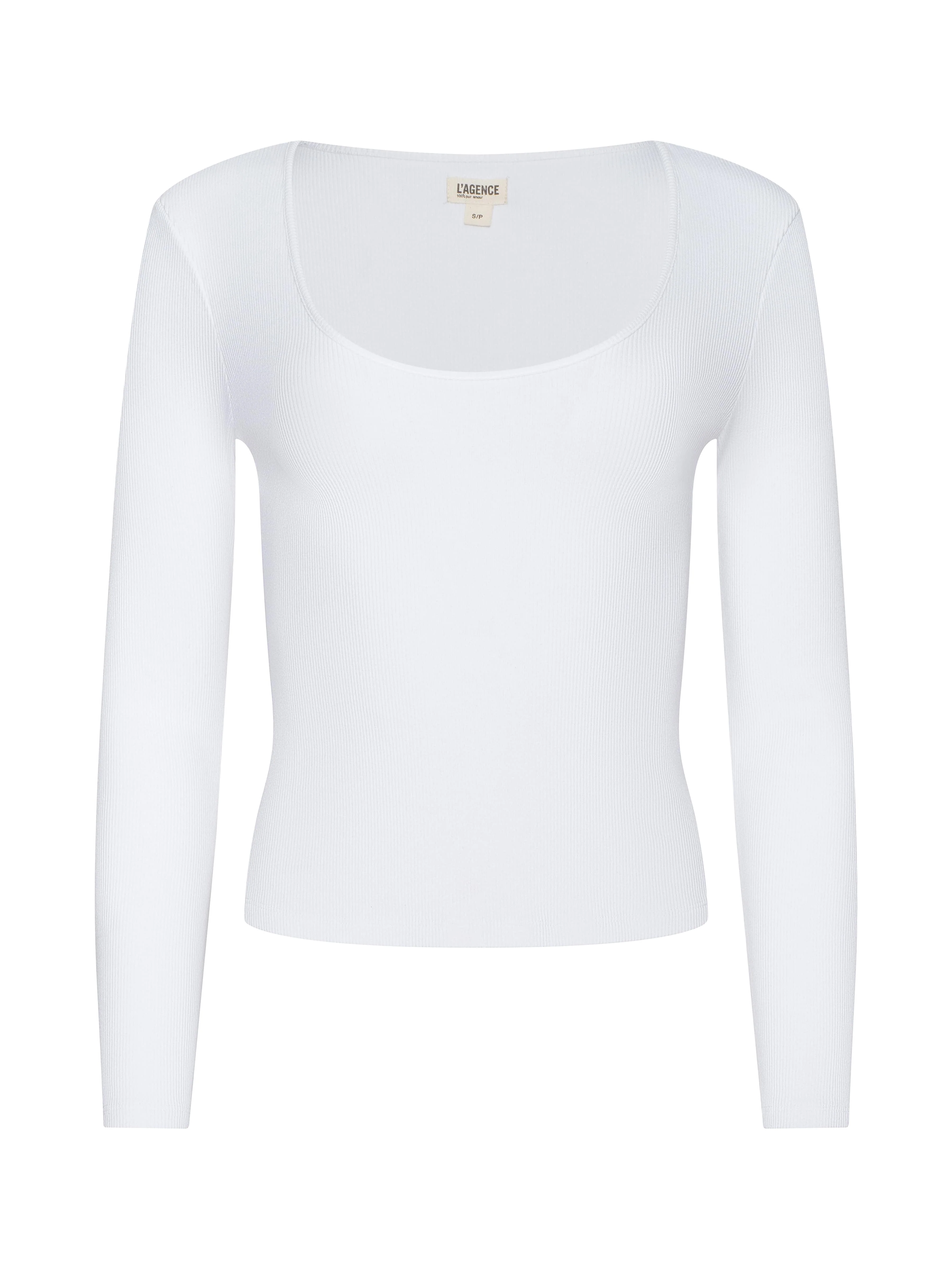 L'AGENCE - Scarlet Scoopneck Tee - Image 12