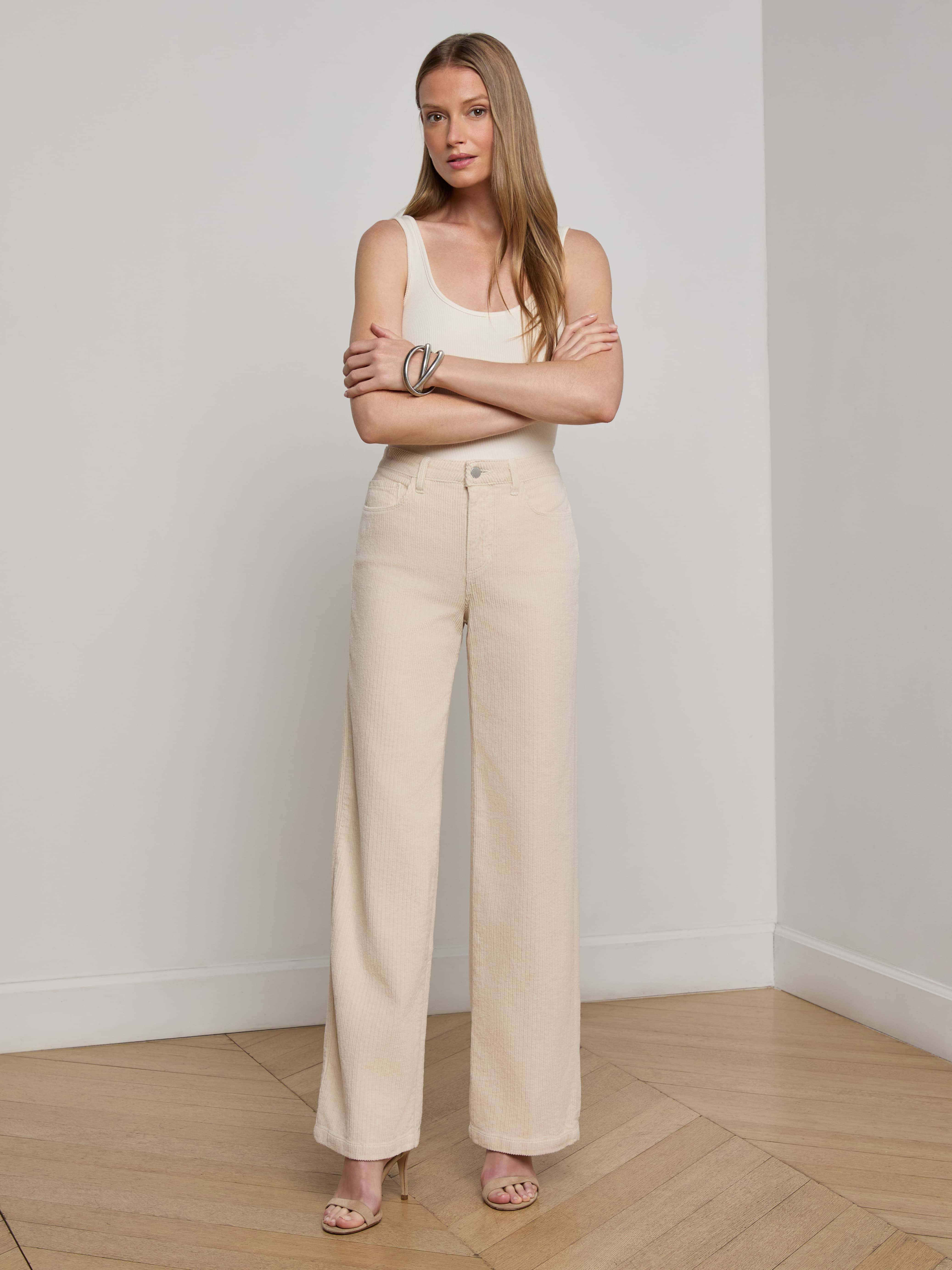 L'AGENCE - Scottie Corduroy Wide - Leg Pant - Image 7