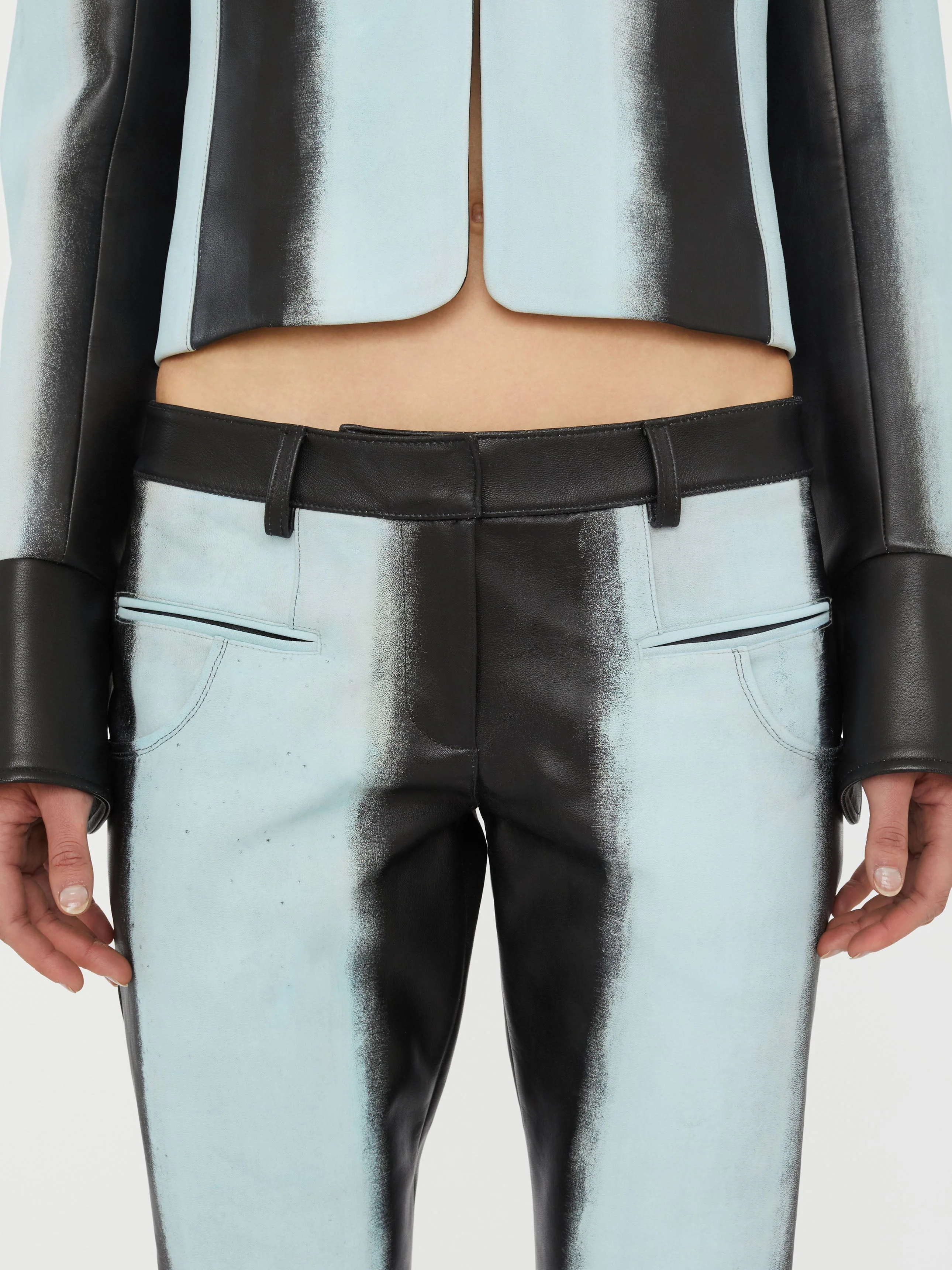 Christopher Esber - Scuffed Leather Jean - Image 4
