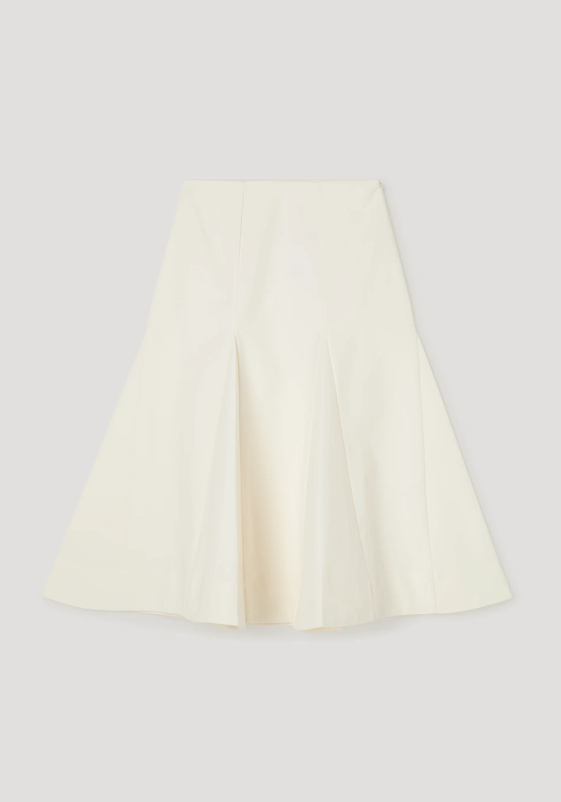 ROHE - Sculptural cotton skirt | paper white - Image 5