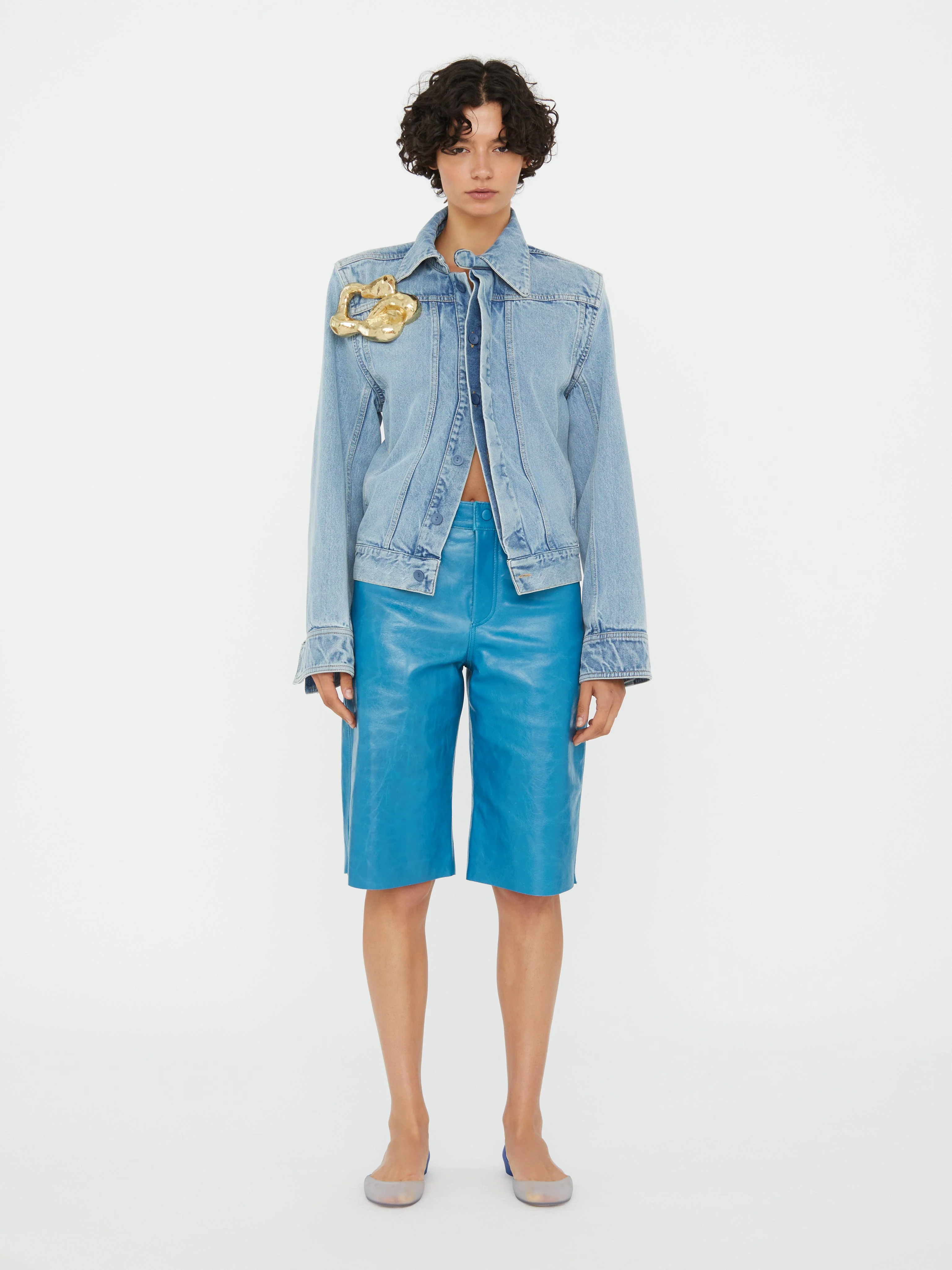 Christopher Esber - Sculptured Corsage Denim Jacket - Image 3