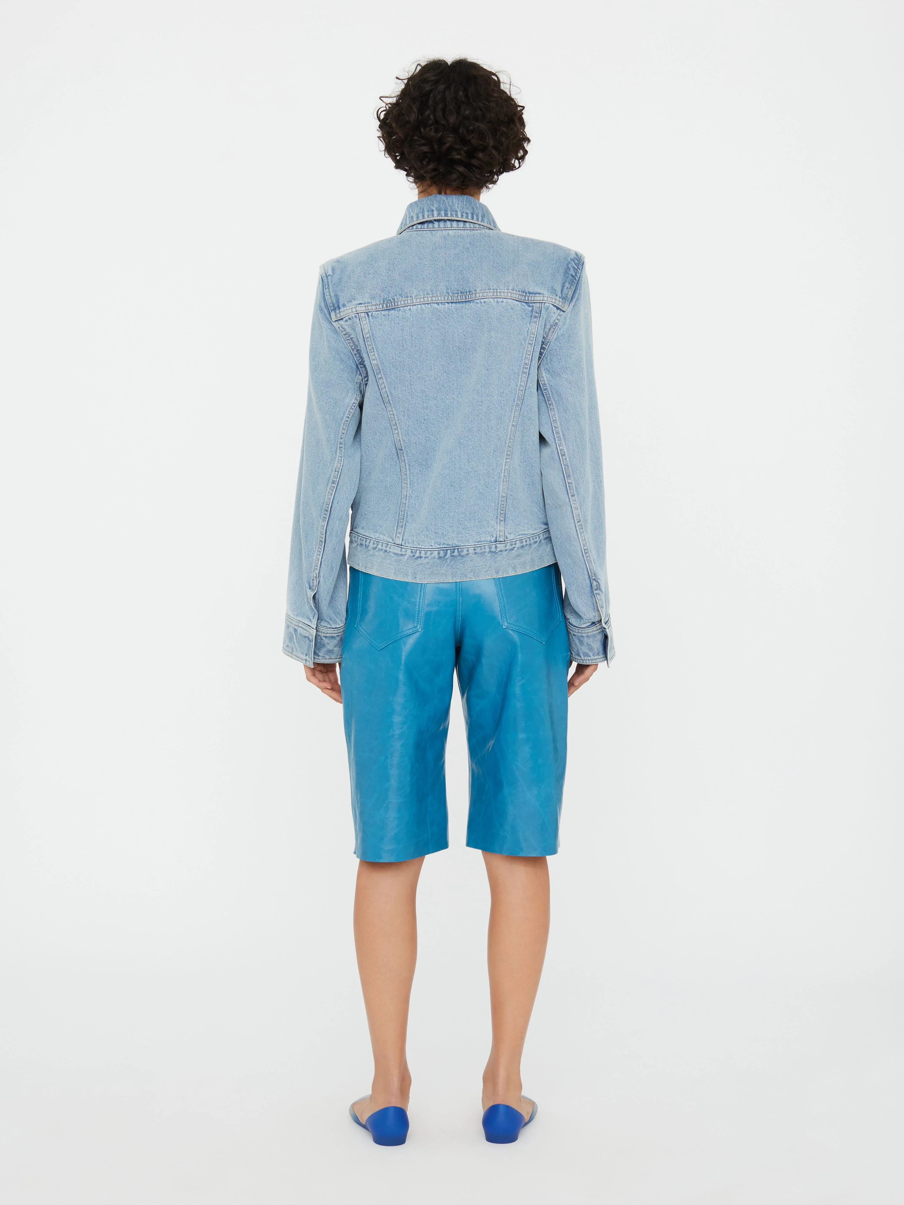Christopher Esber - Sculptured Corsage Denim Jacket - Image 7