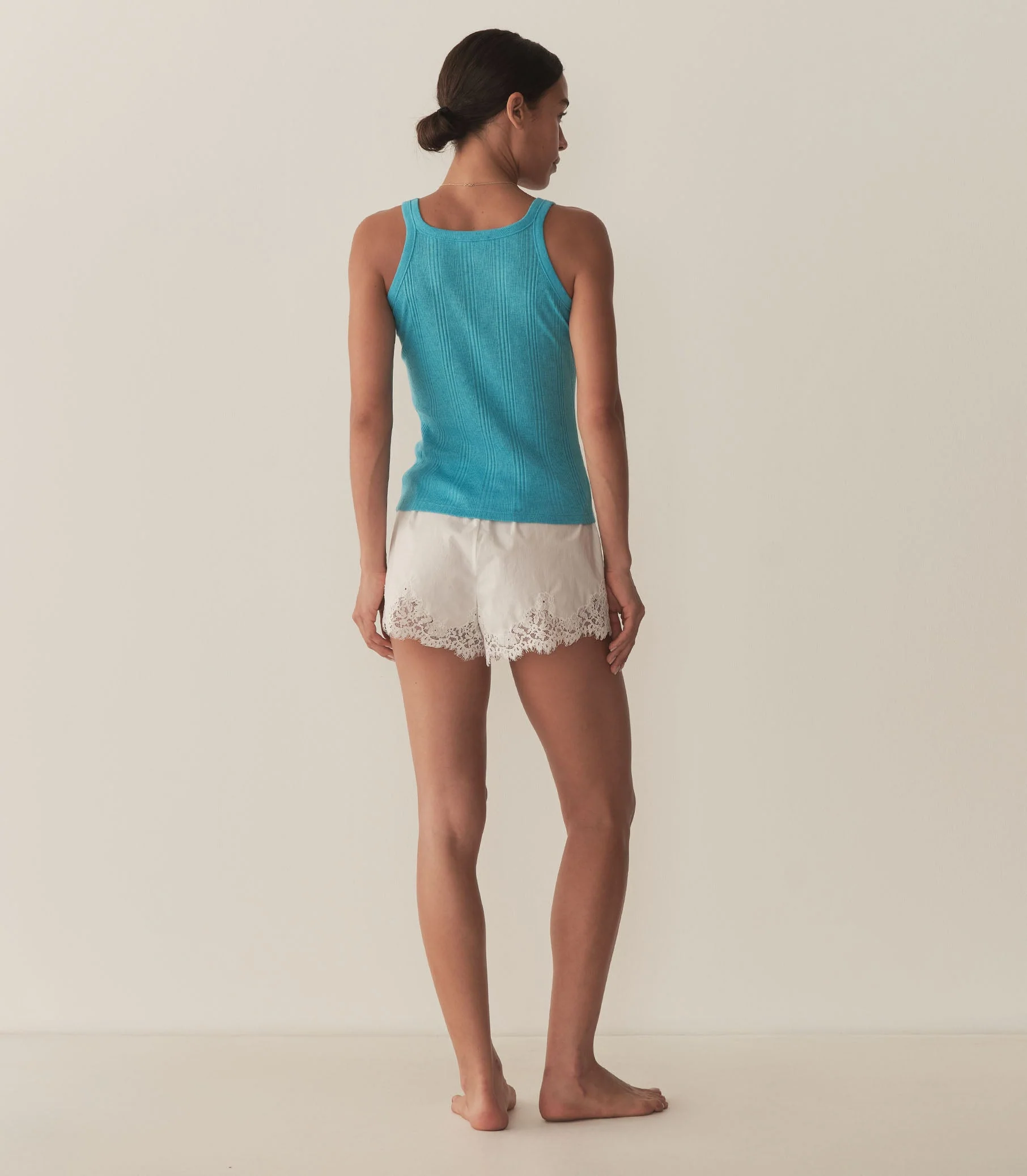 DÔEN - SEINE CASHMERE TANK -- MEDITERRANEAN SEA - Image 3