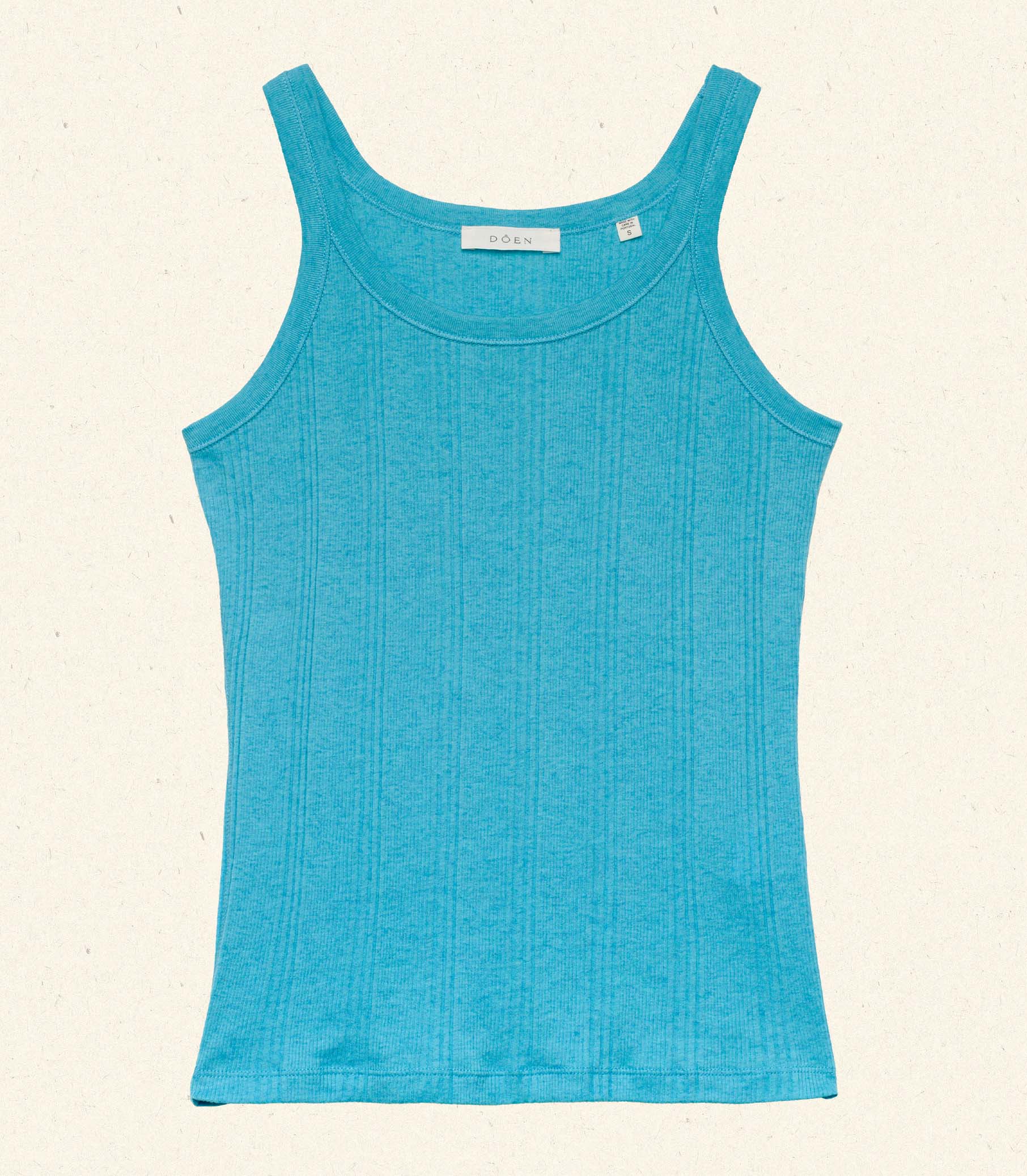 DÔEN - SEINE CASHMERE TANK -- MEDITERRANEAN SEA - Image 4