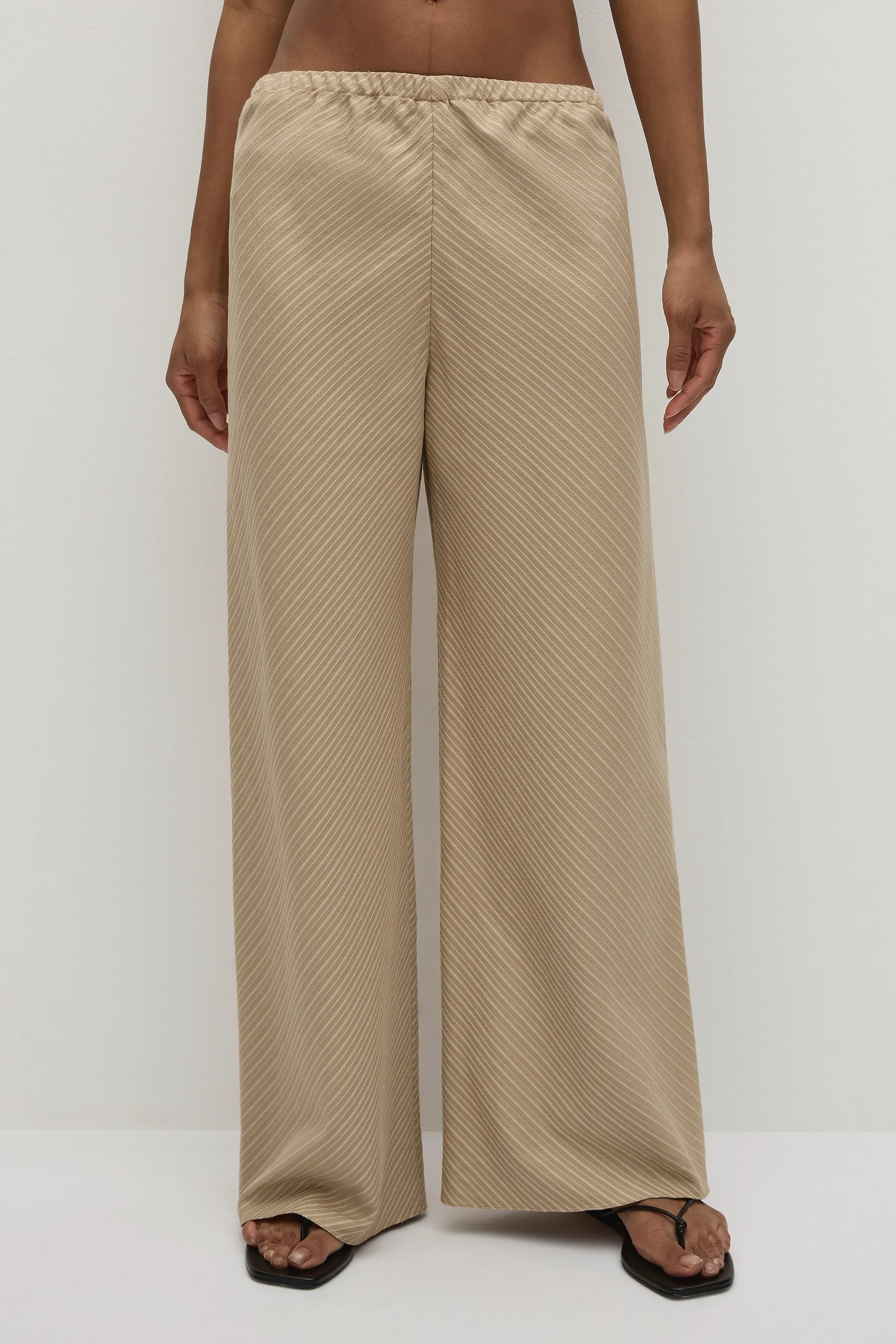 Faithfull - Selan Pant Pinstripe Fawn White - Final Sale - Image 2