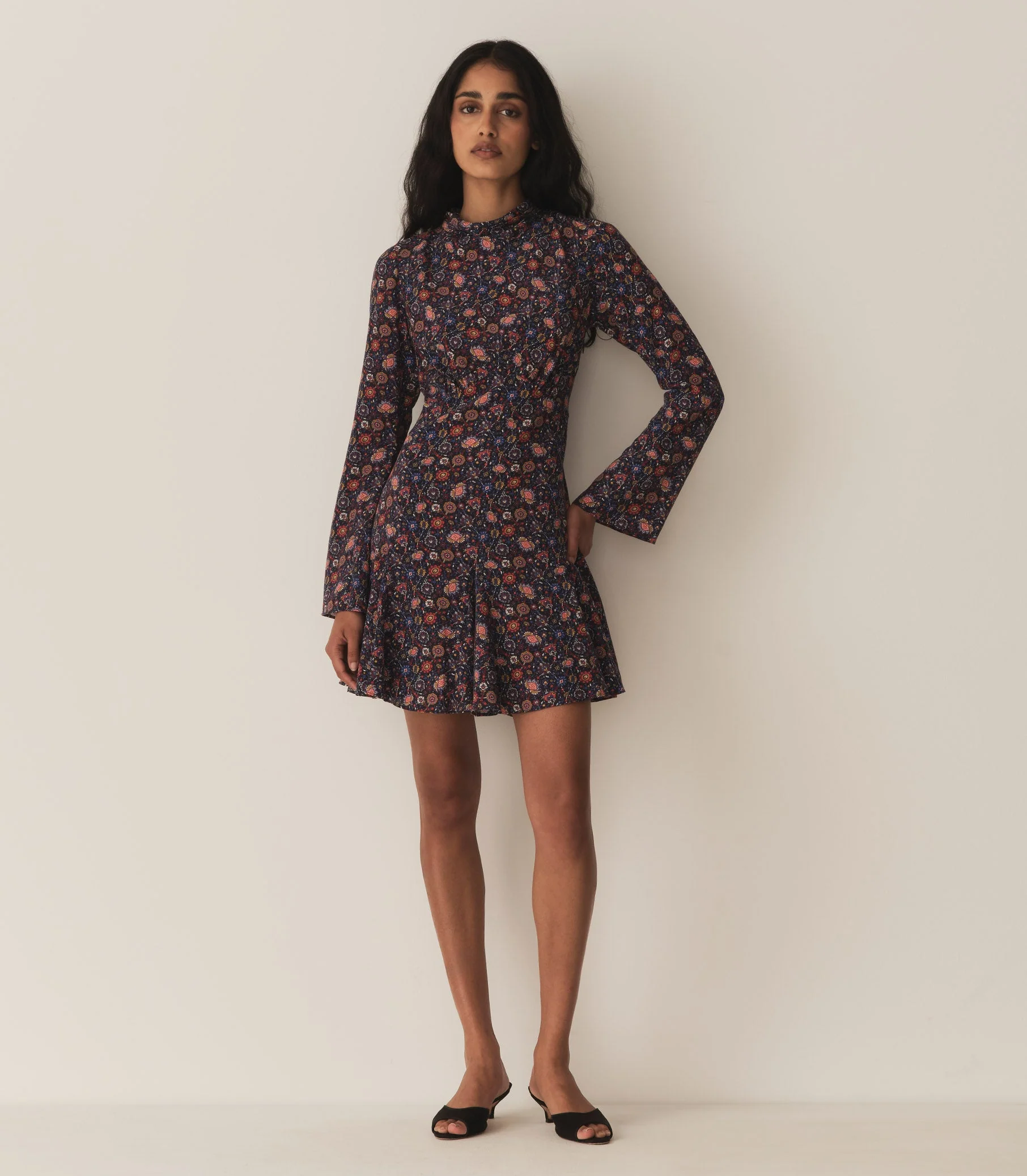 DÔEN - SELENA DRESS -- MIDNIGHT RIVIERA MEDALLION
