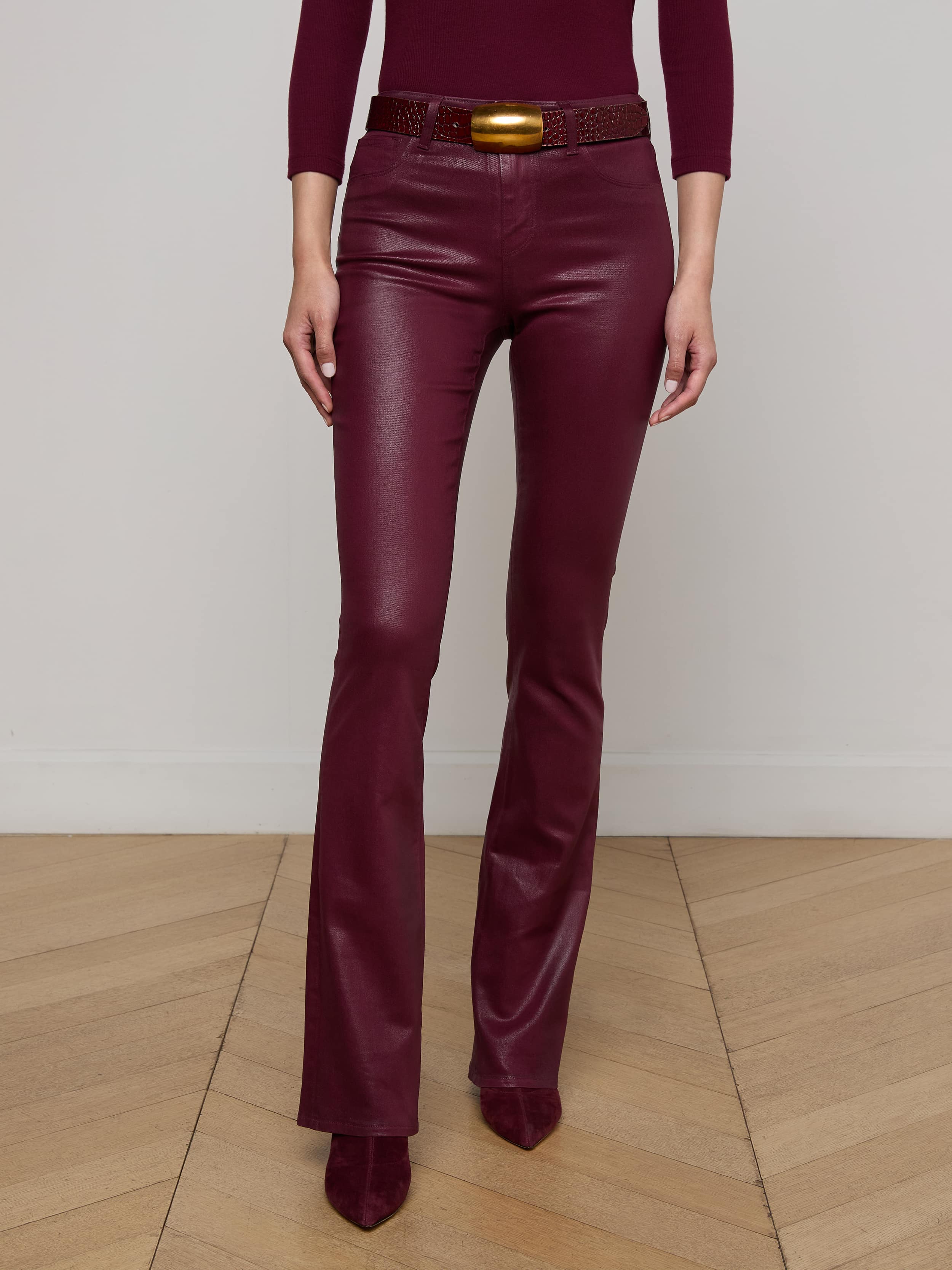 L'AGENCE - Selma Coated Bootcut Jean - Image 2