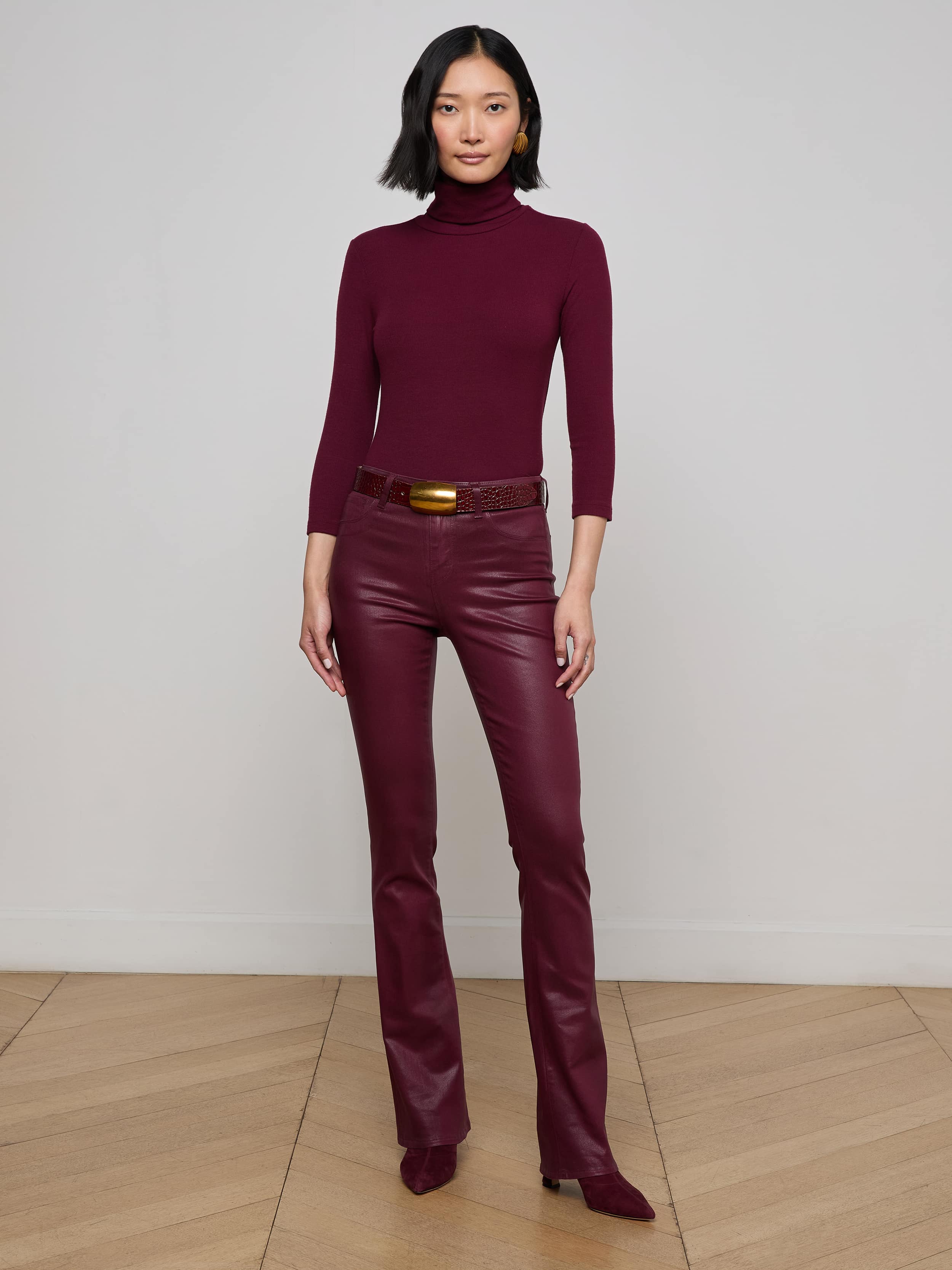 L'AGENCE - Selma Coated Bootcut Jean - Image 7