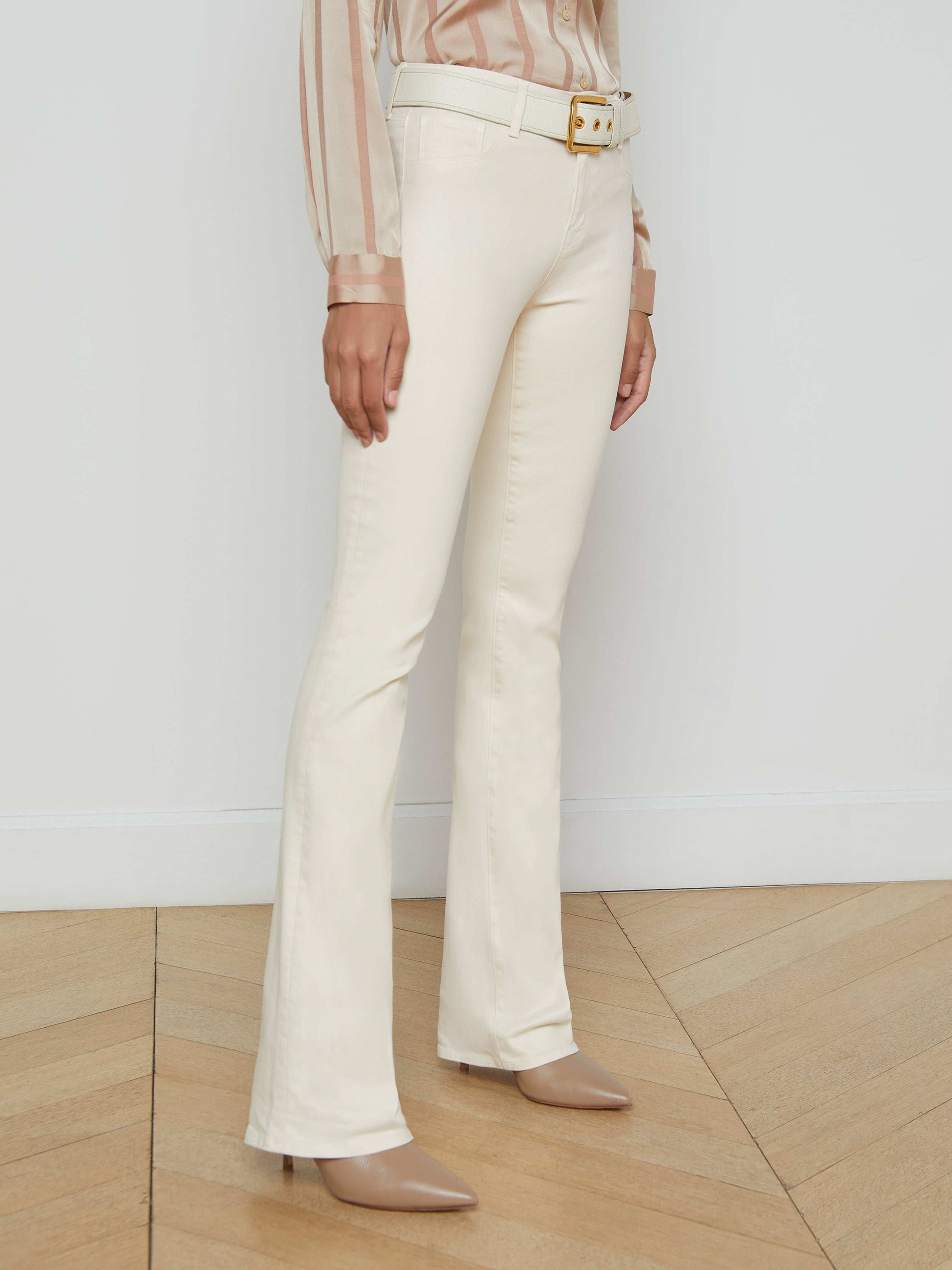 L'AGENCE - Selma Coated Bootcut Jean - Image 3