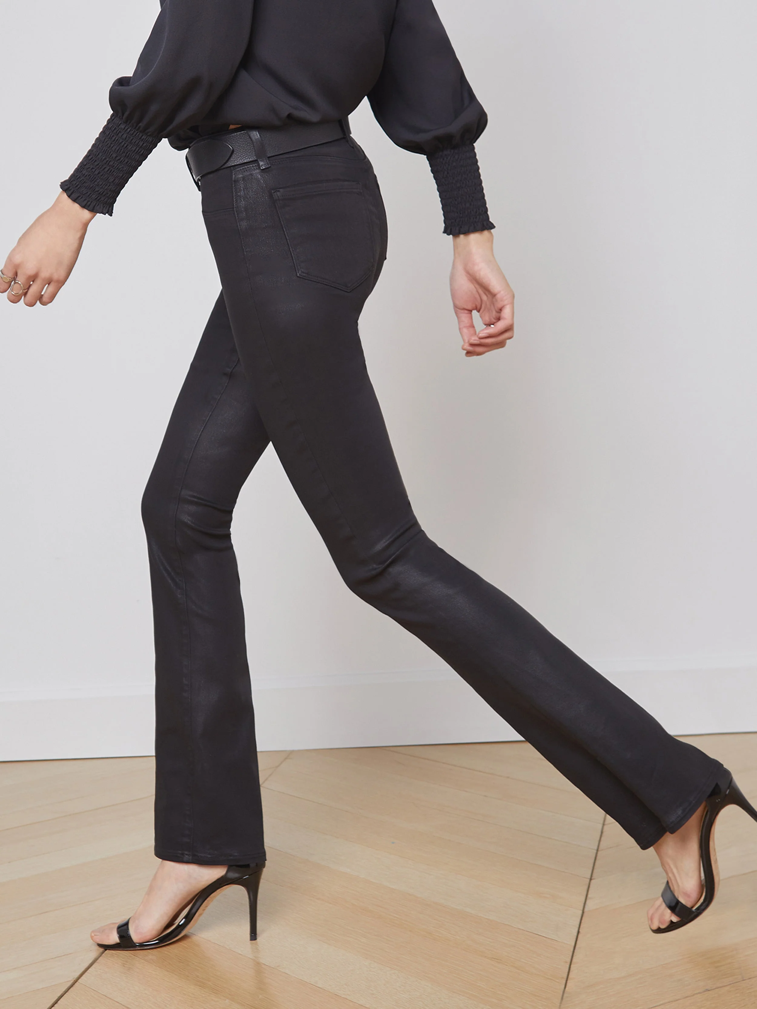 L'AGENCE - Selma Coated Bootcut Jean - Image 3