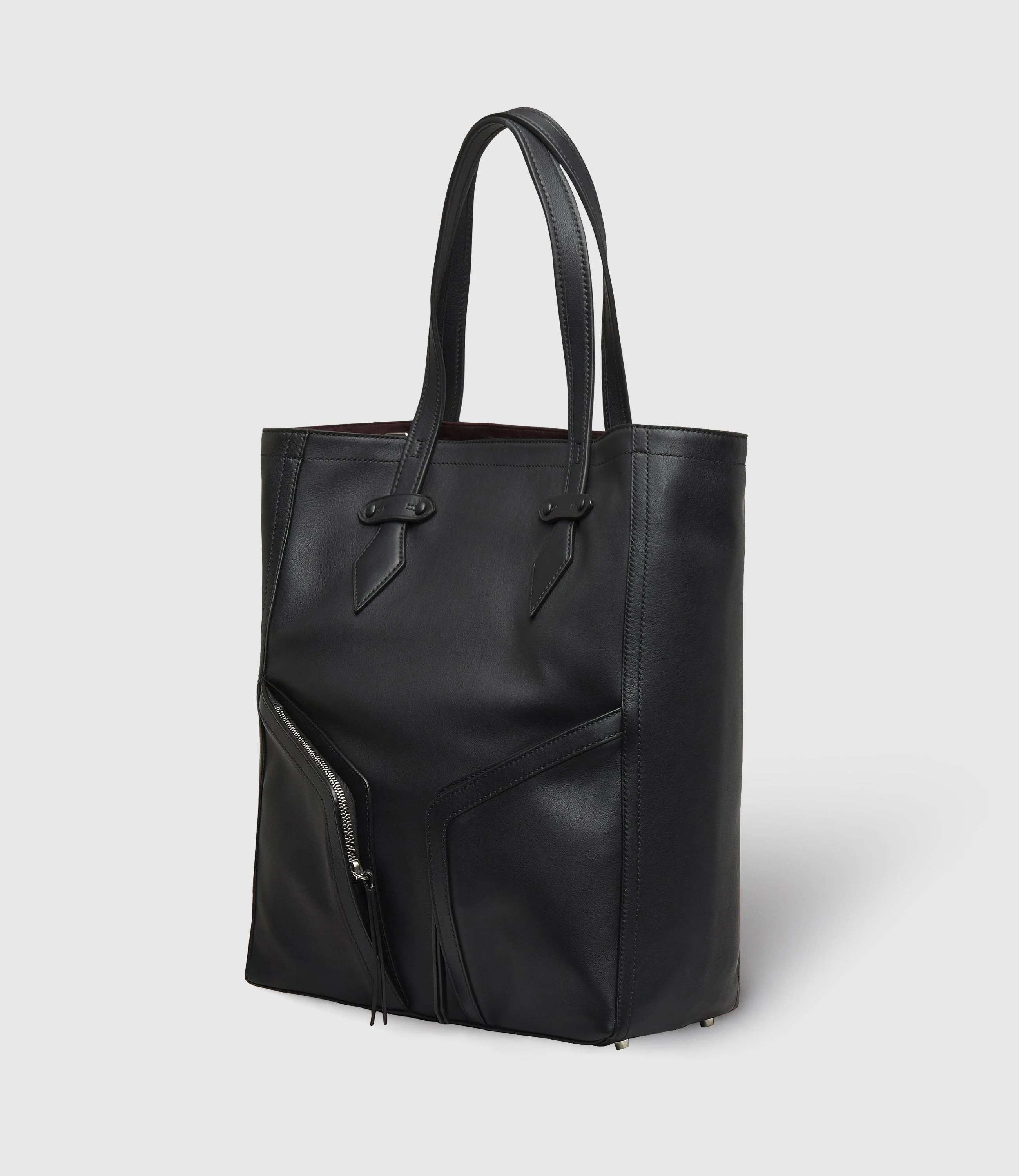 Metier - Sergeant All Day Cabas Smooth Calfskin Black - Image 2