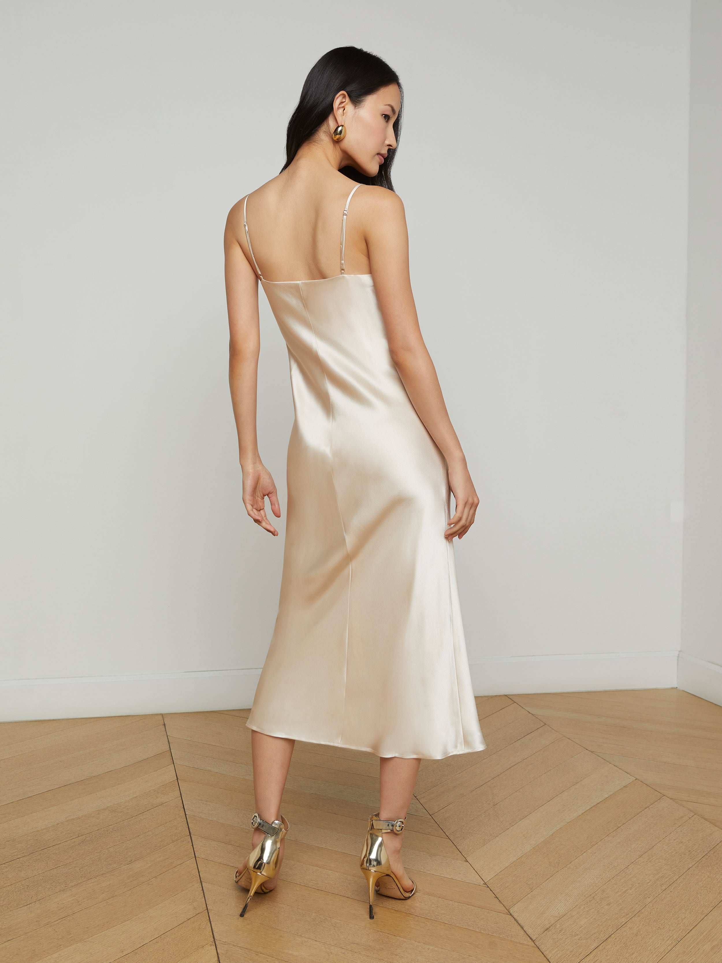 L'AGENCE - Seridie Silk Slip Dress - Image 3
