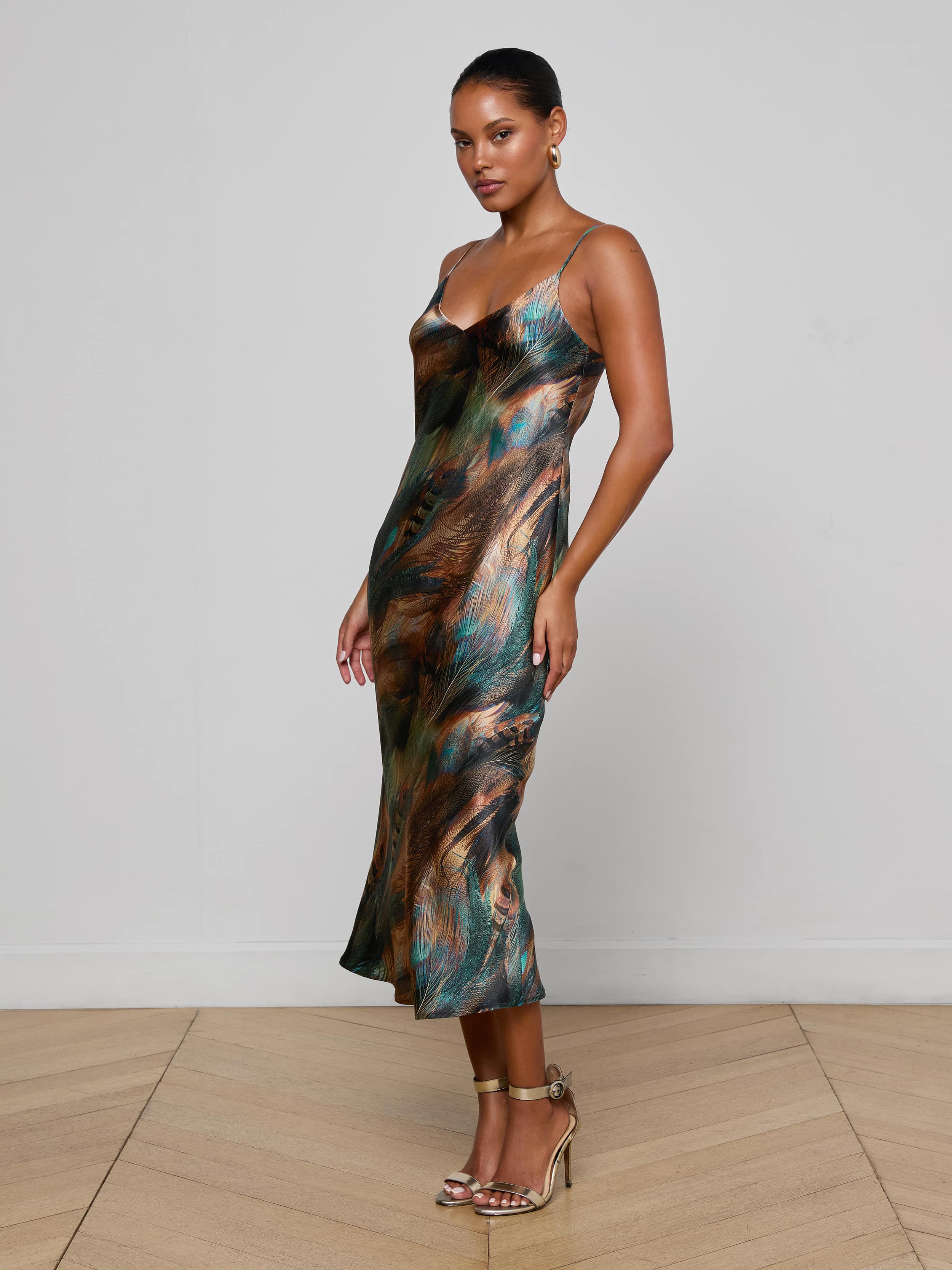 L'AGENCE - Seridie Silk Slip Dress - Image 2