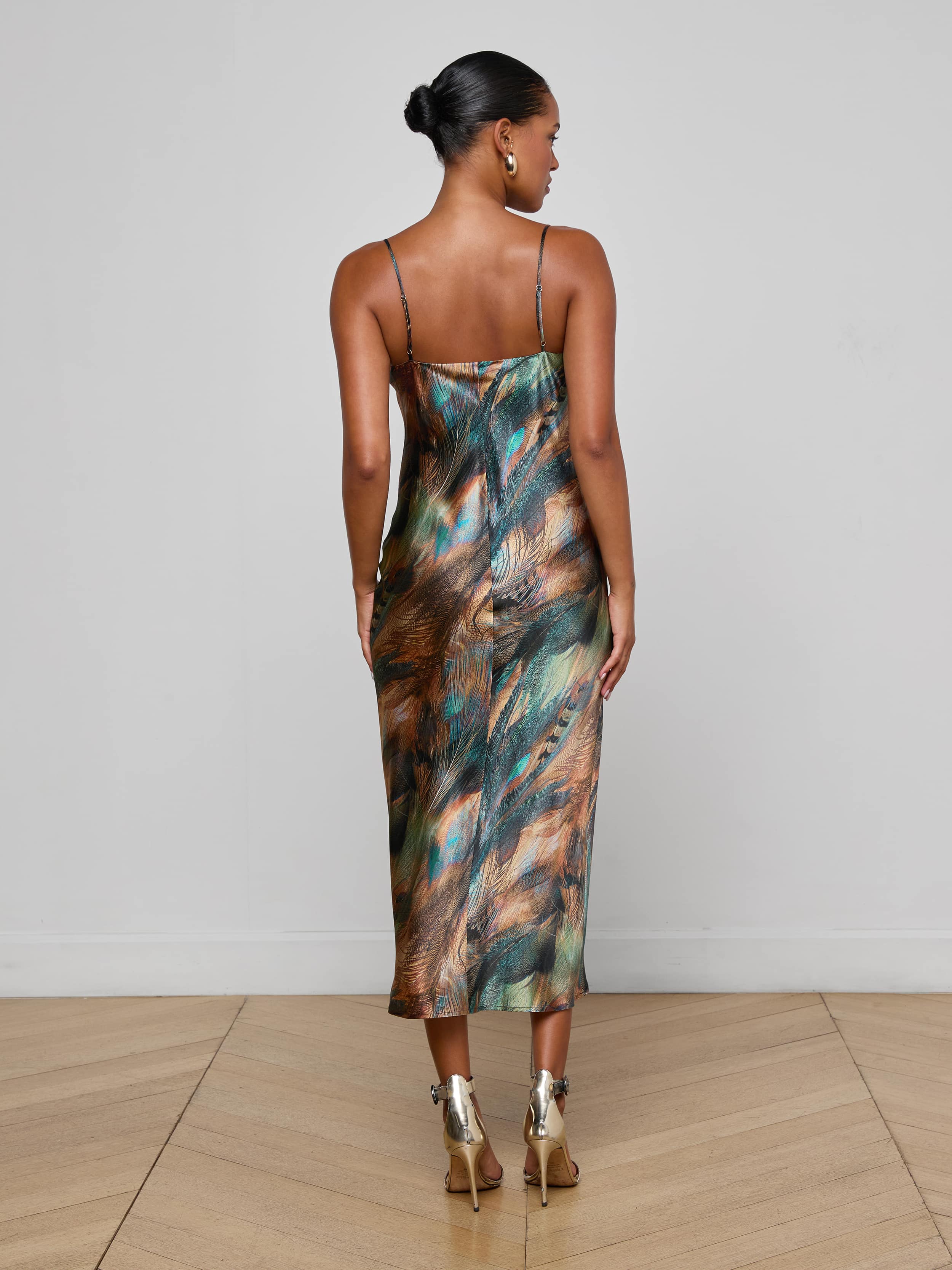 L'AGENCE - Seridie Silk Slip Dress - Image 3