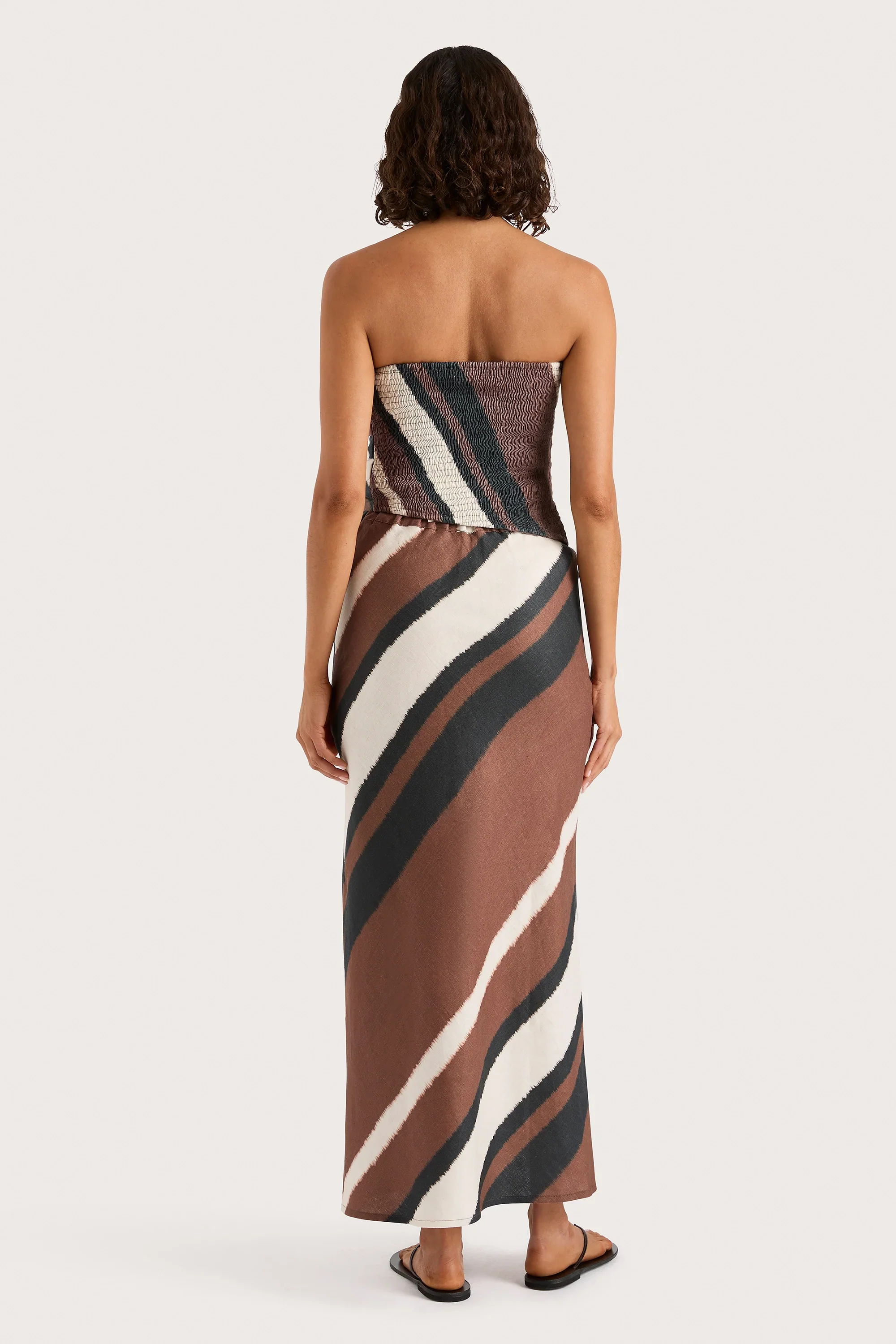Faithfull - Setubal Top Futura Stripe Chocolate - Final Sale - Image 5