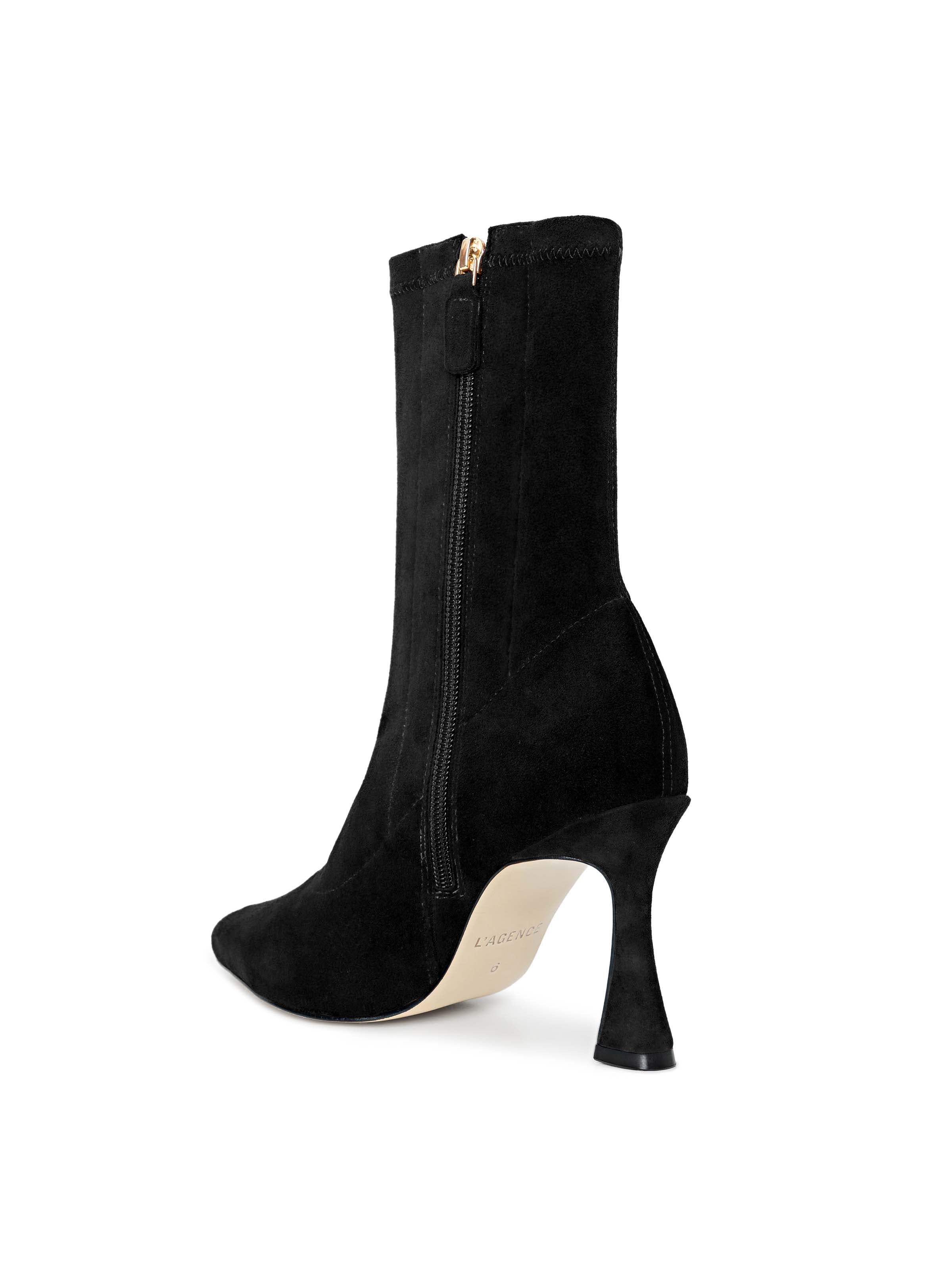 L'AGENCE - Severine Stretch - Suede Boot - Image 4