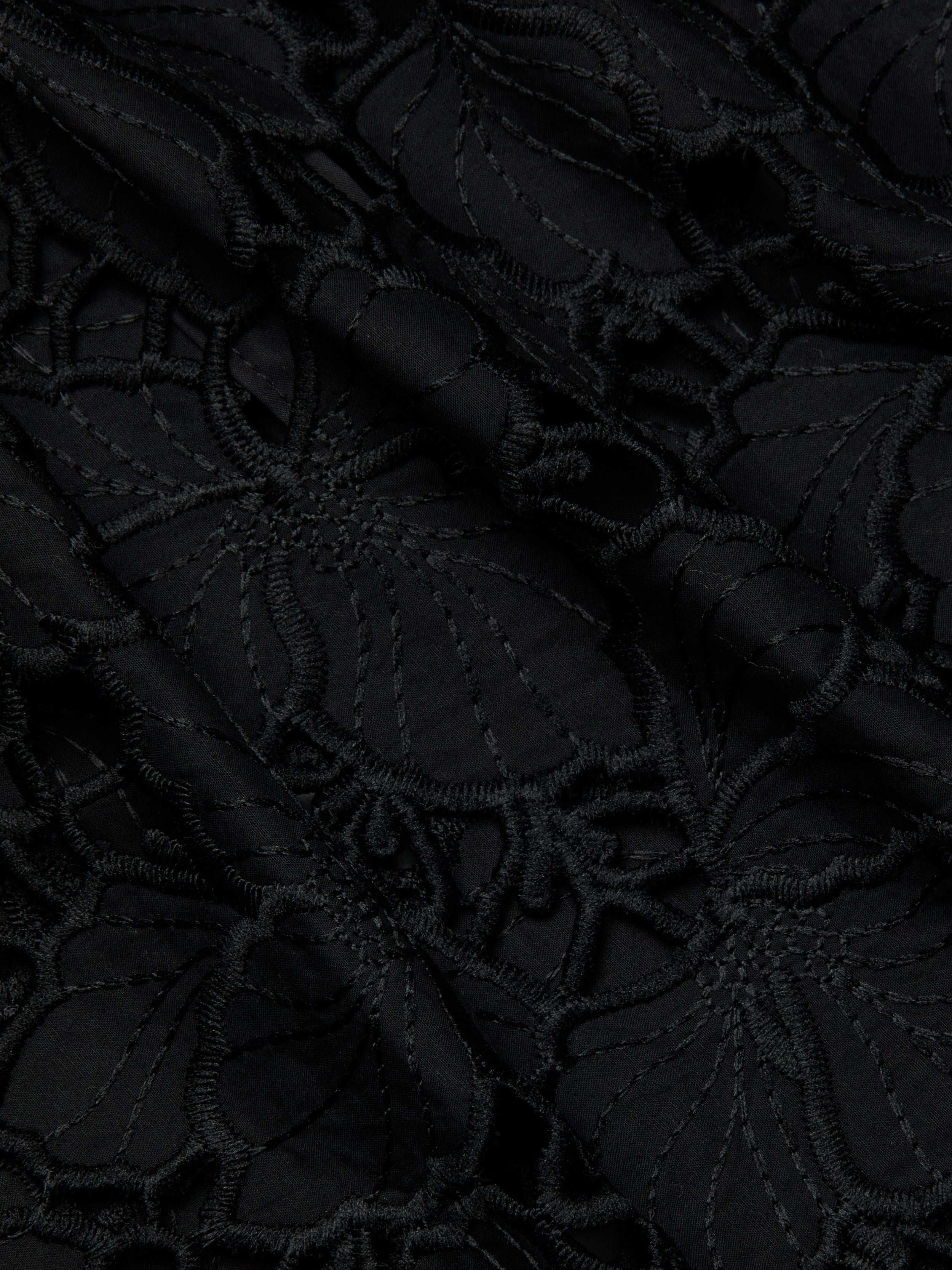L'AGENCE - Seychelle Cropped Eyelet Blouse - Image 7