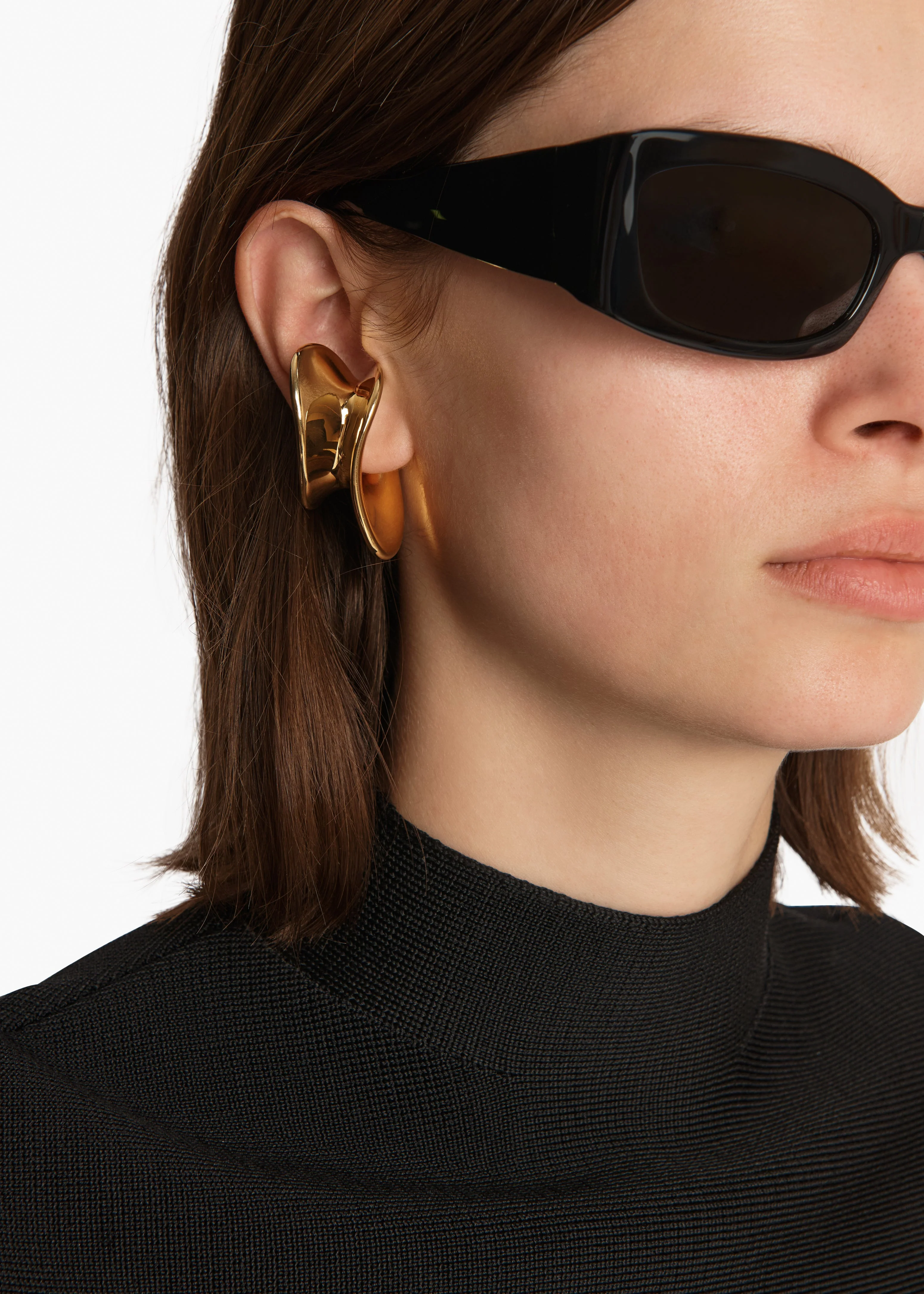 Khaite - Shadow Right Ear Cuff in Gold - Image 7