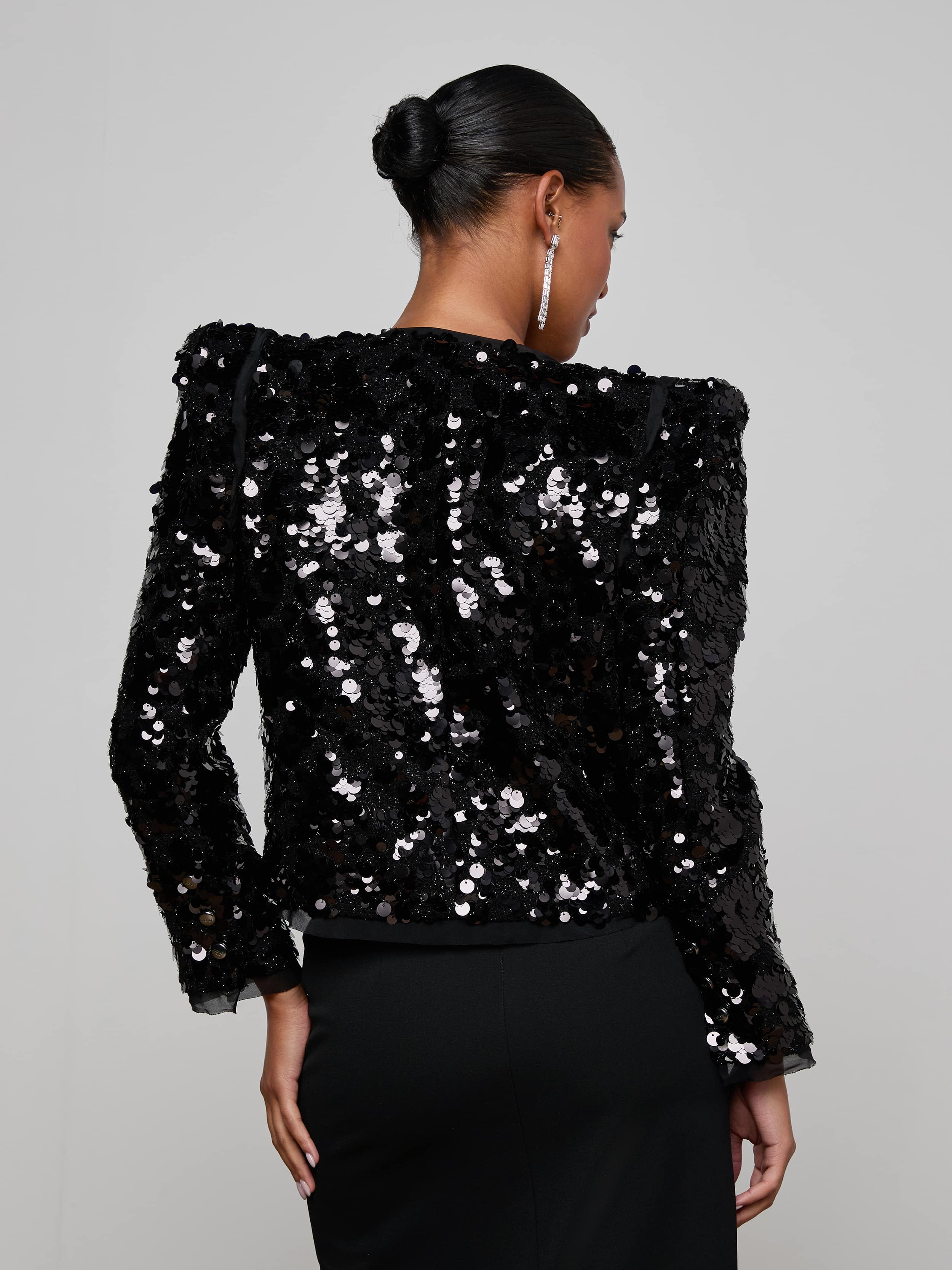 L'AGENCE - Shai Paillette Jacket - Image 14