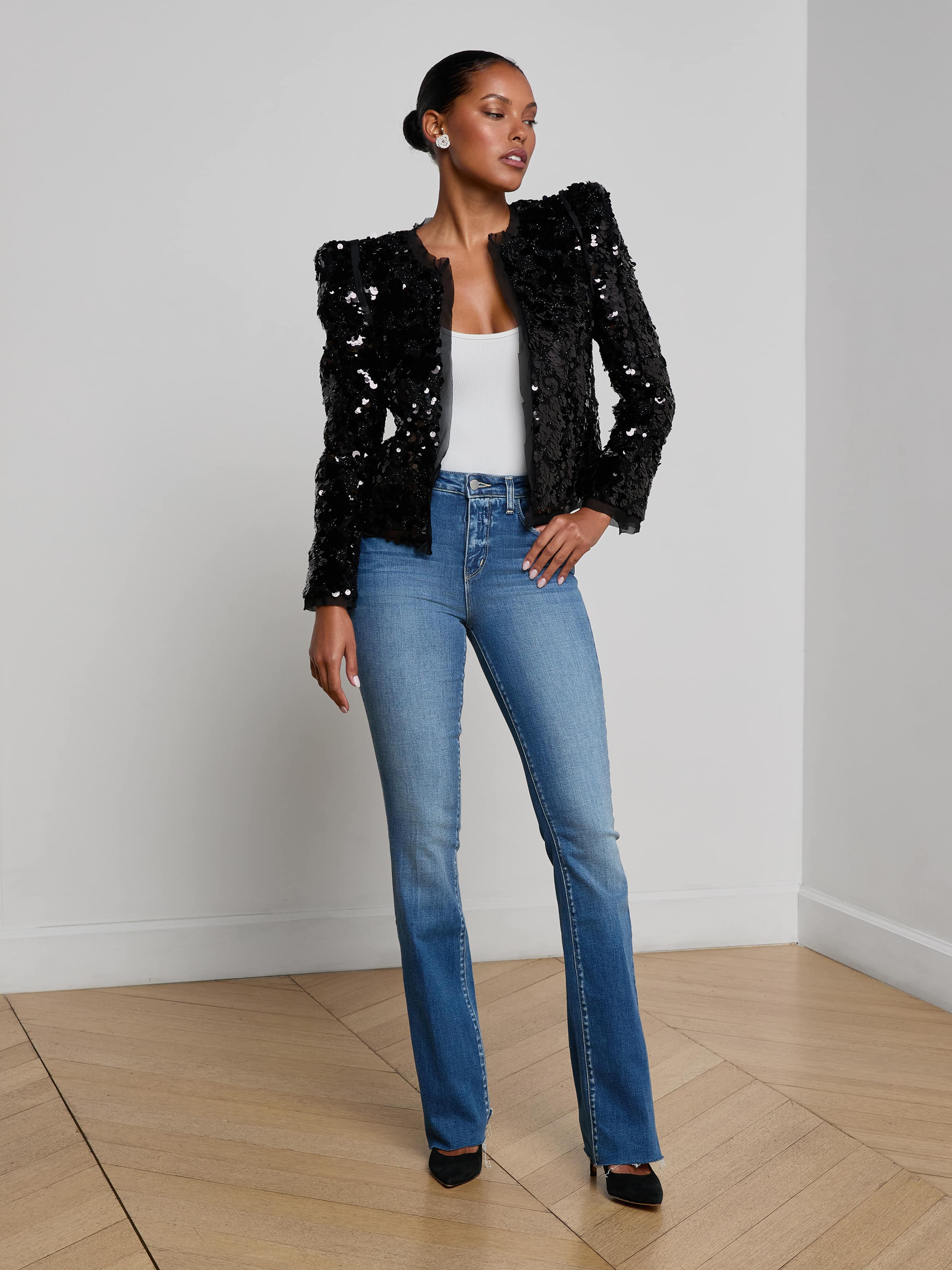 L'AGENCE - Shai Paillette Jacket - Image 7