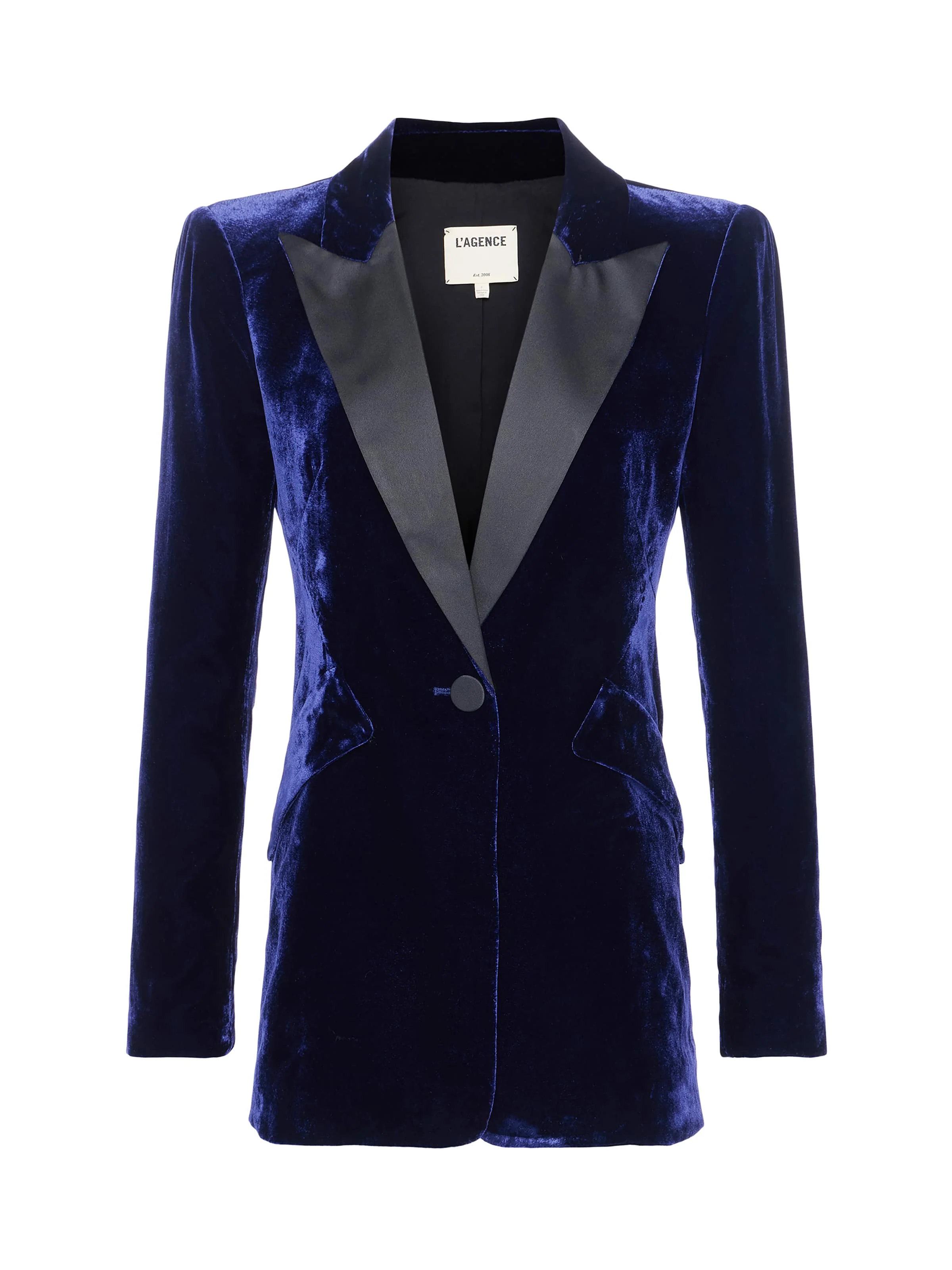 L'AGENCE - Sheila Velvet Longline Blazer - Image 6