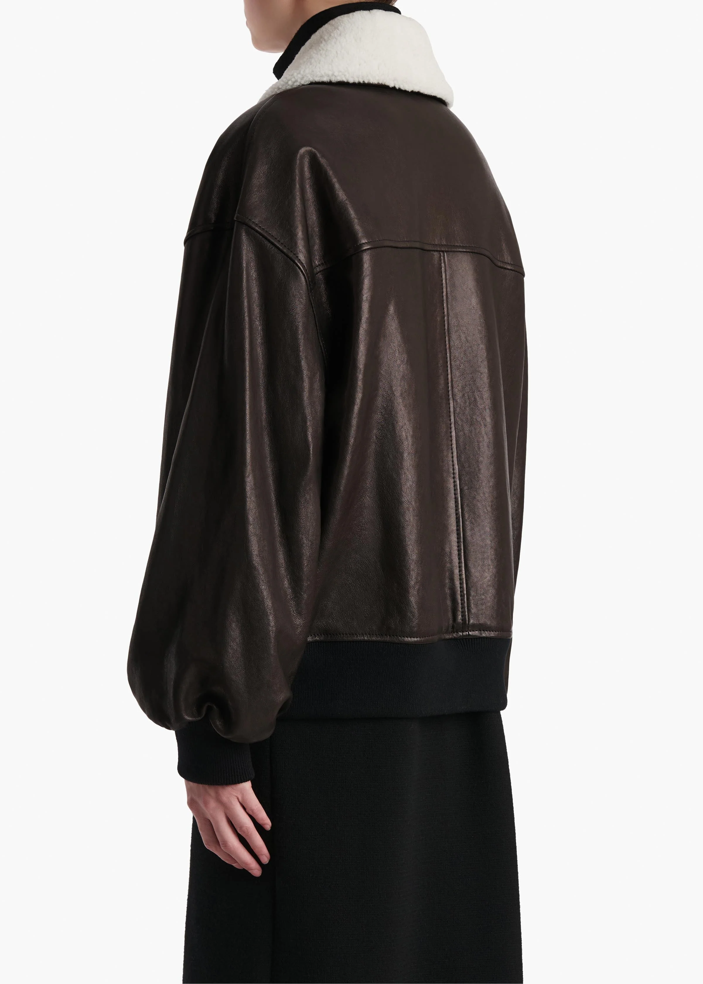 Khaite - Shellar Jacket in Black Leather - Image 4