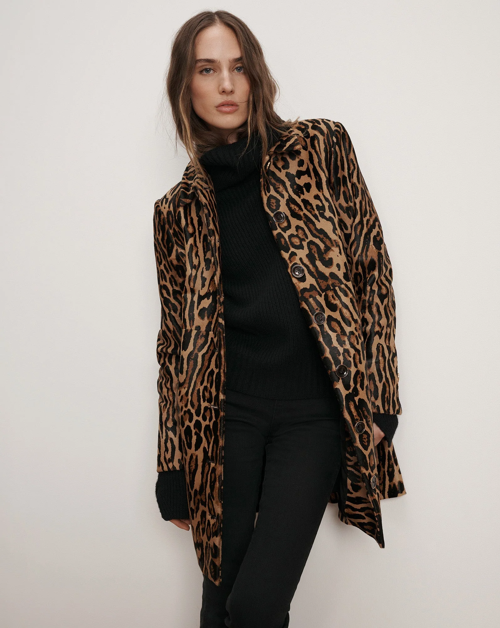 Veronica Beard - Shelley Calf Hair Dickey Coat