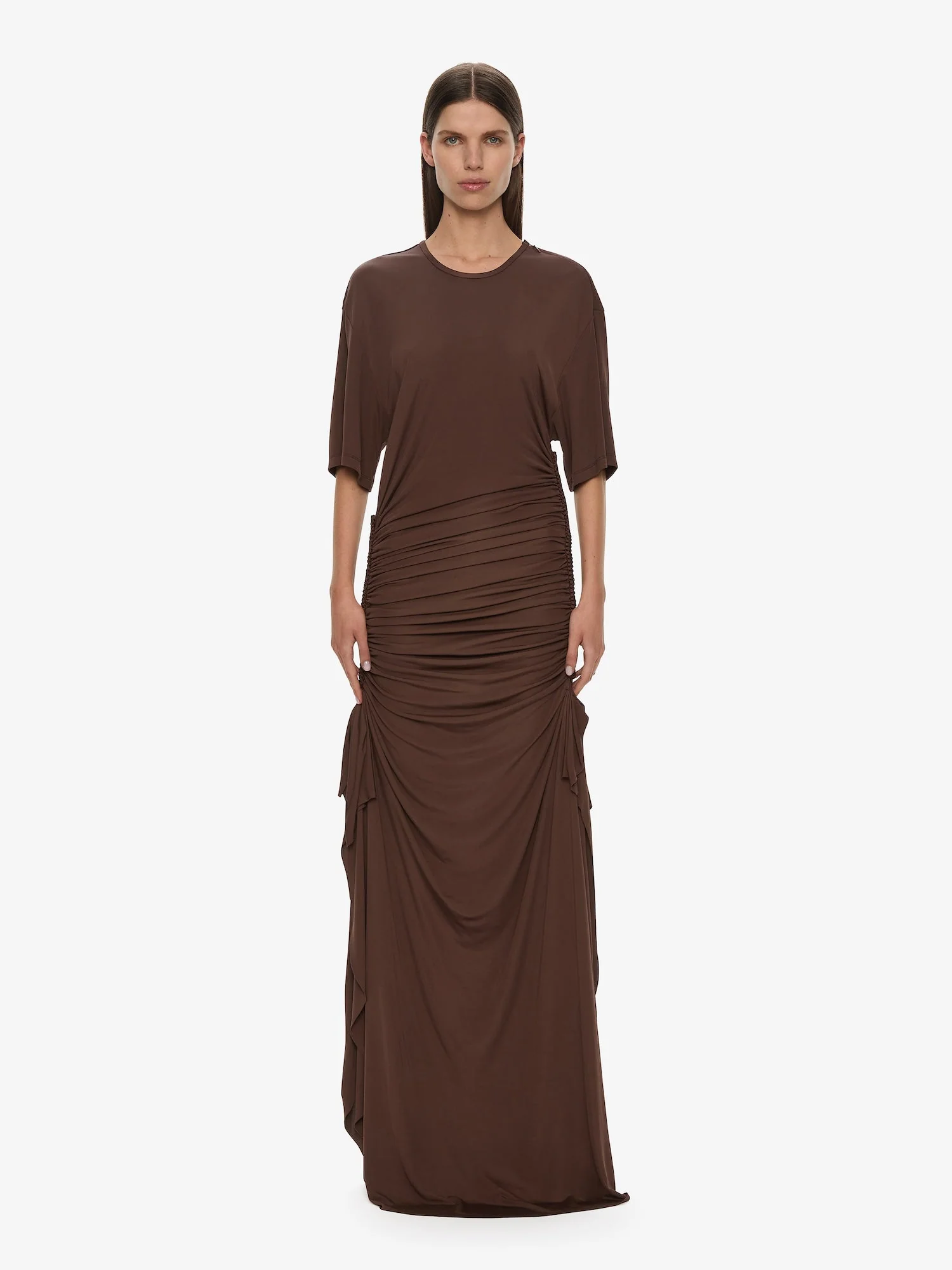 Christopher Esber - Shibari Jersey Ruche Tee Dress