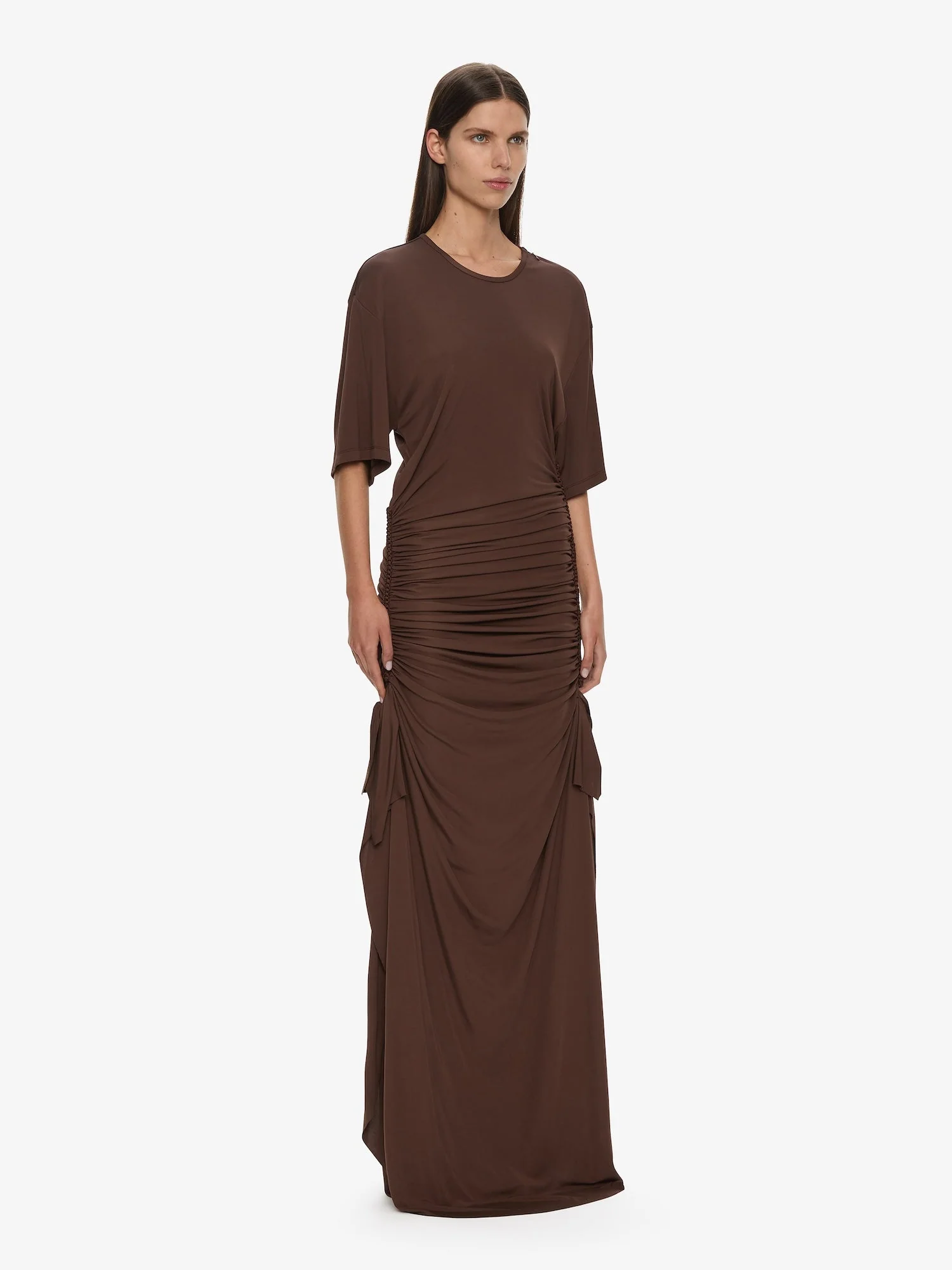 Christopher Esber - Shibari Jersey Ruche Tee Dress - Image 3