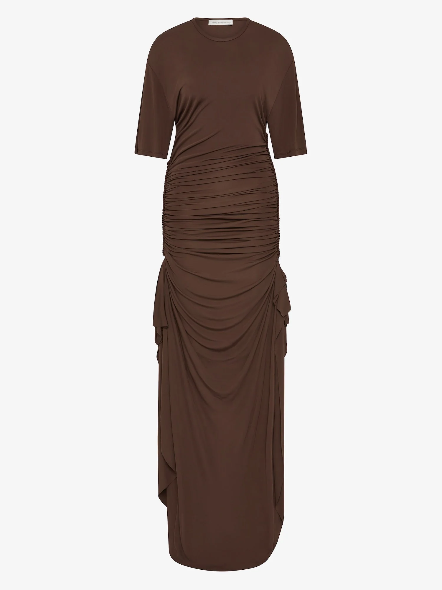 Christopher Esber - Shibari Jersey Ruche Tee Dress - Image 5