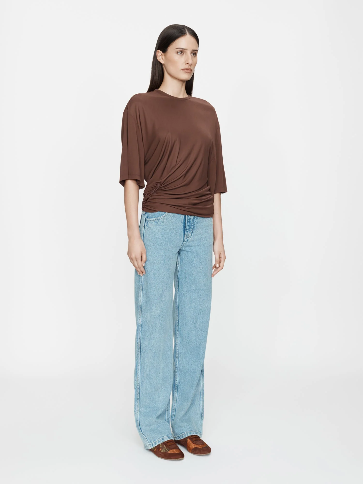 Christopher Esber - Shibari Jersey Ruche Tee - Image 4