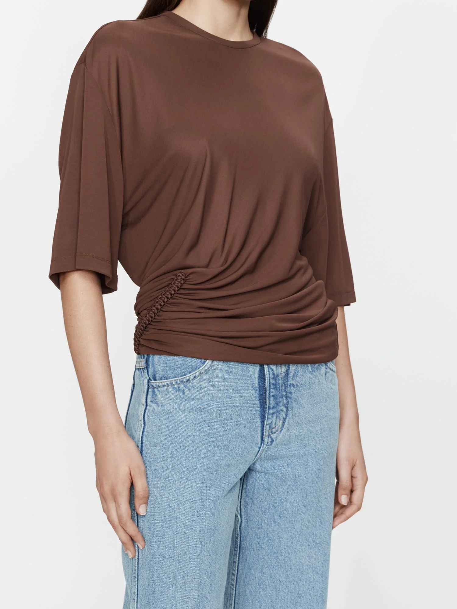 Christopher Esber - Shibari Jersey Ruche Tee - Image 6