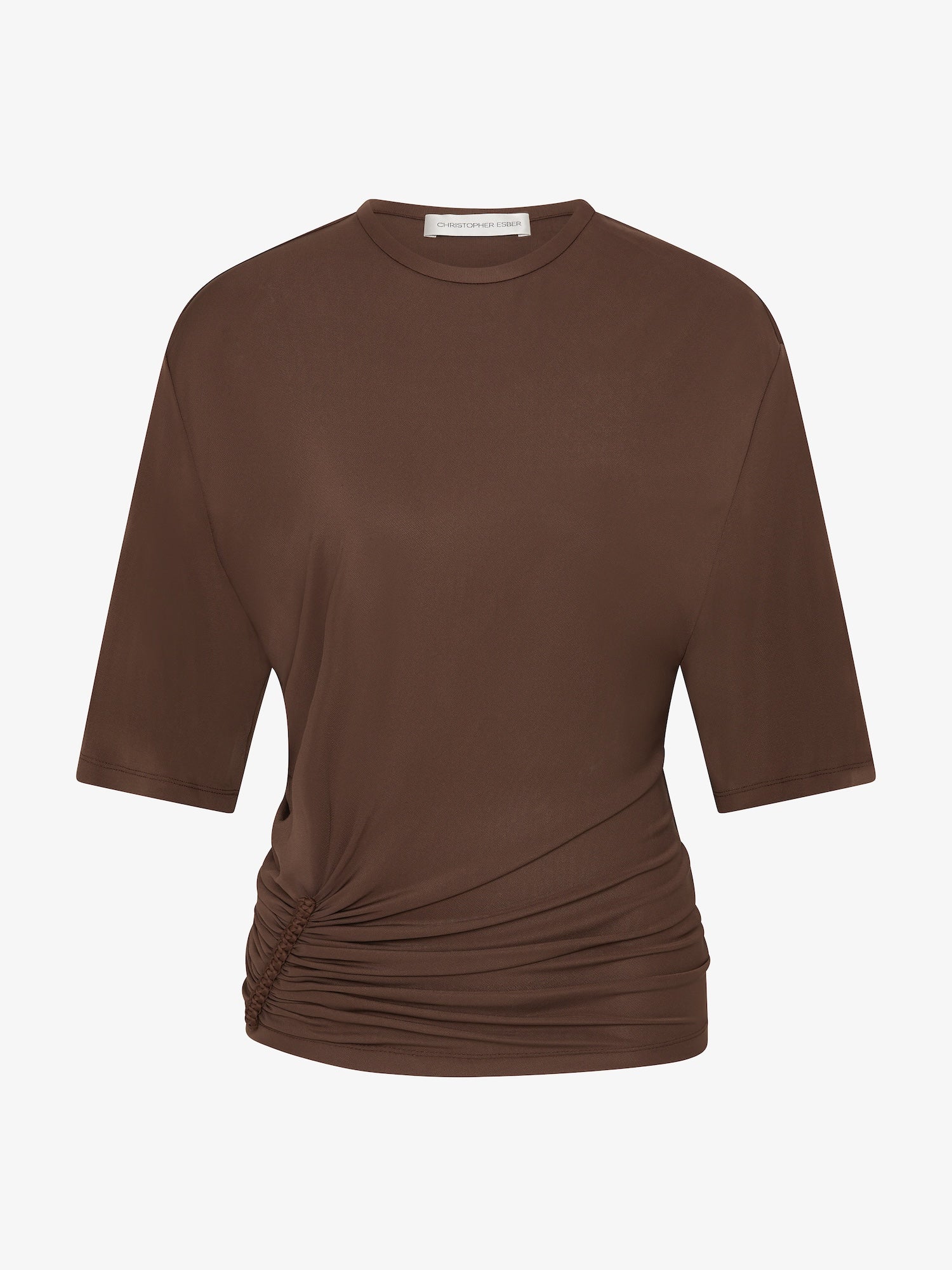Christopher Esber - Shibari Jersey Ruche Tee - Image 7