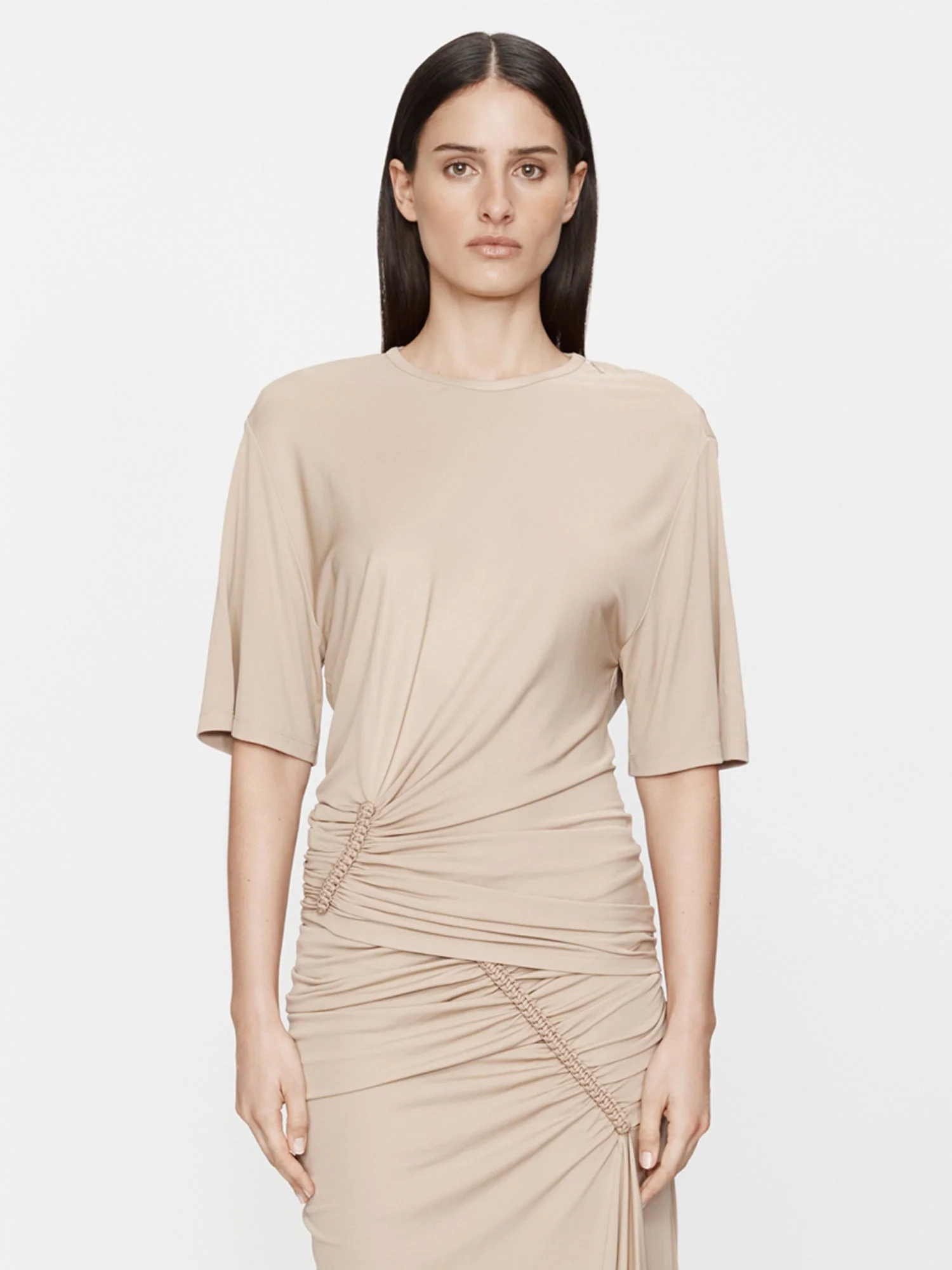 Christopher Esber - Shibari Jersey Ruche Tee